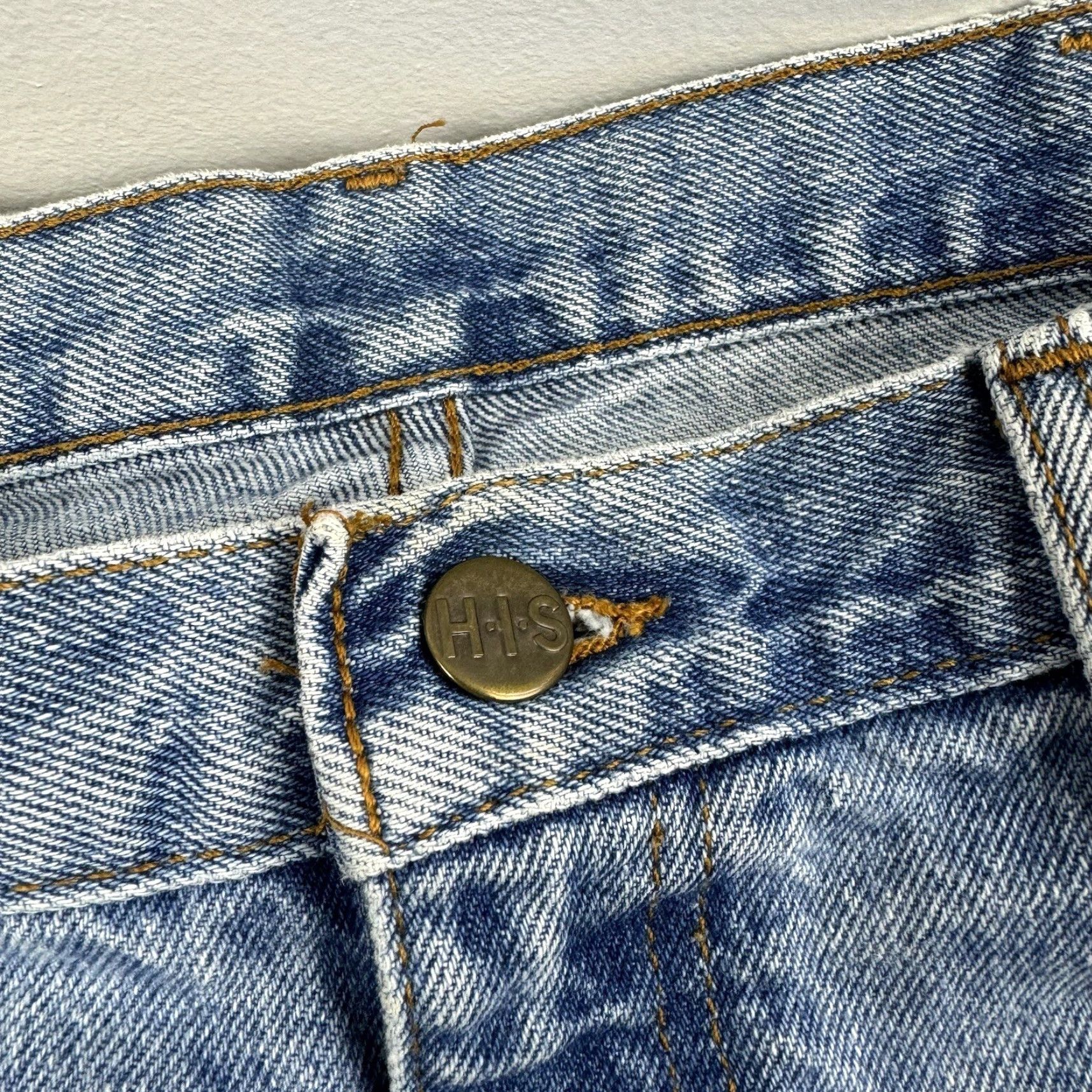 Denime VINTAGE H.I.S Jeans 36x32 Blue Denim Straight 90s Grunge Mens Pants Adult Size US 36 / EU 52 - 5 Thumbnail