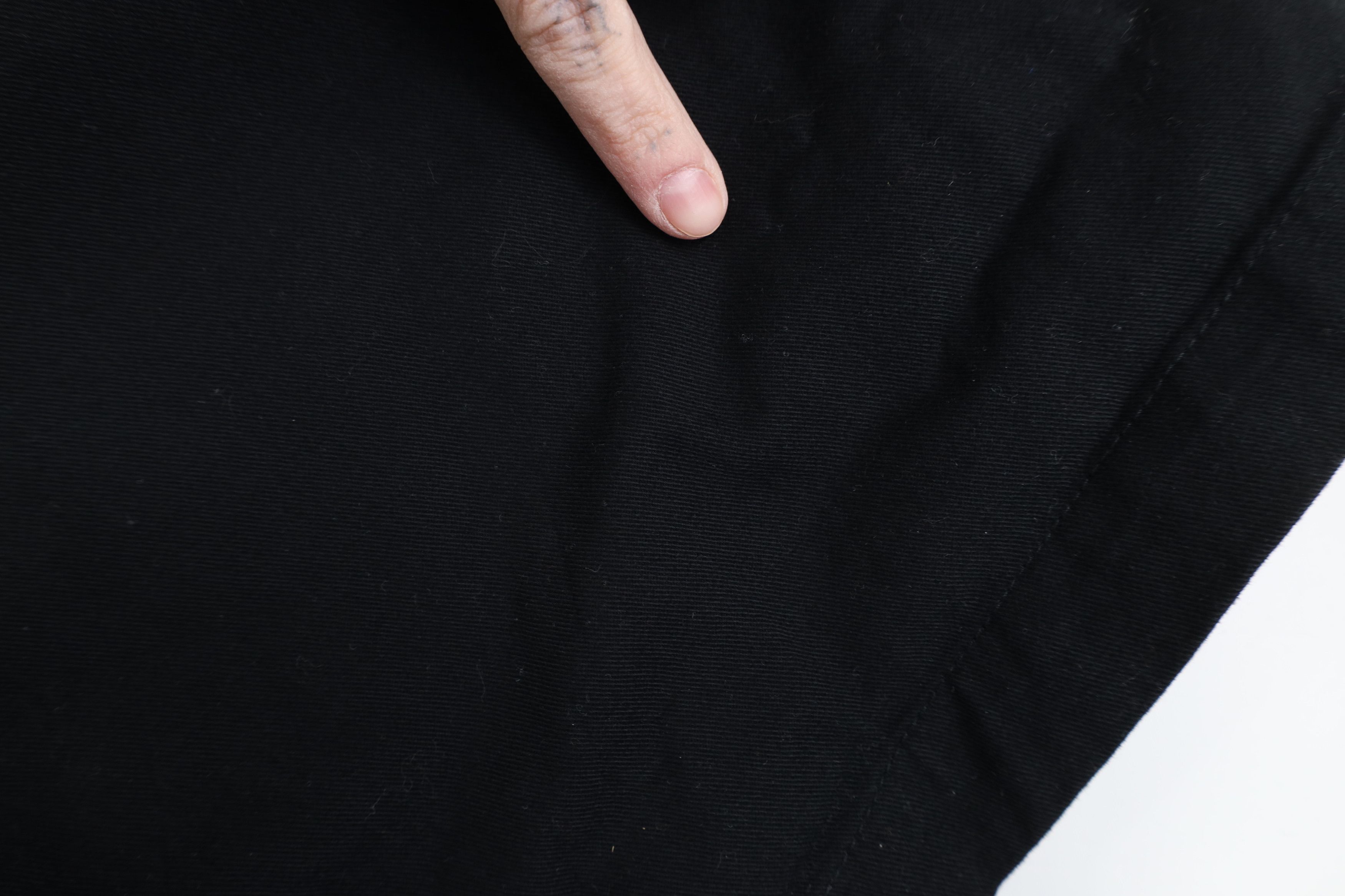 Vintage Vintage 90s Streetwear Cotton Twill Button Down Shirt Black Size US XL / EU 56 / 4 - 8 Thumbnail