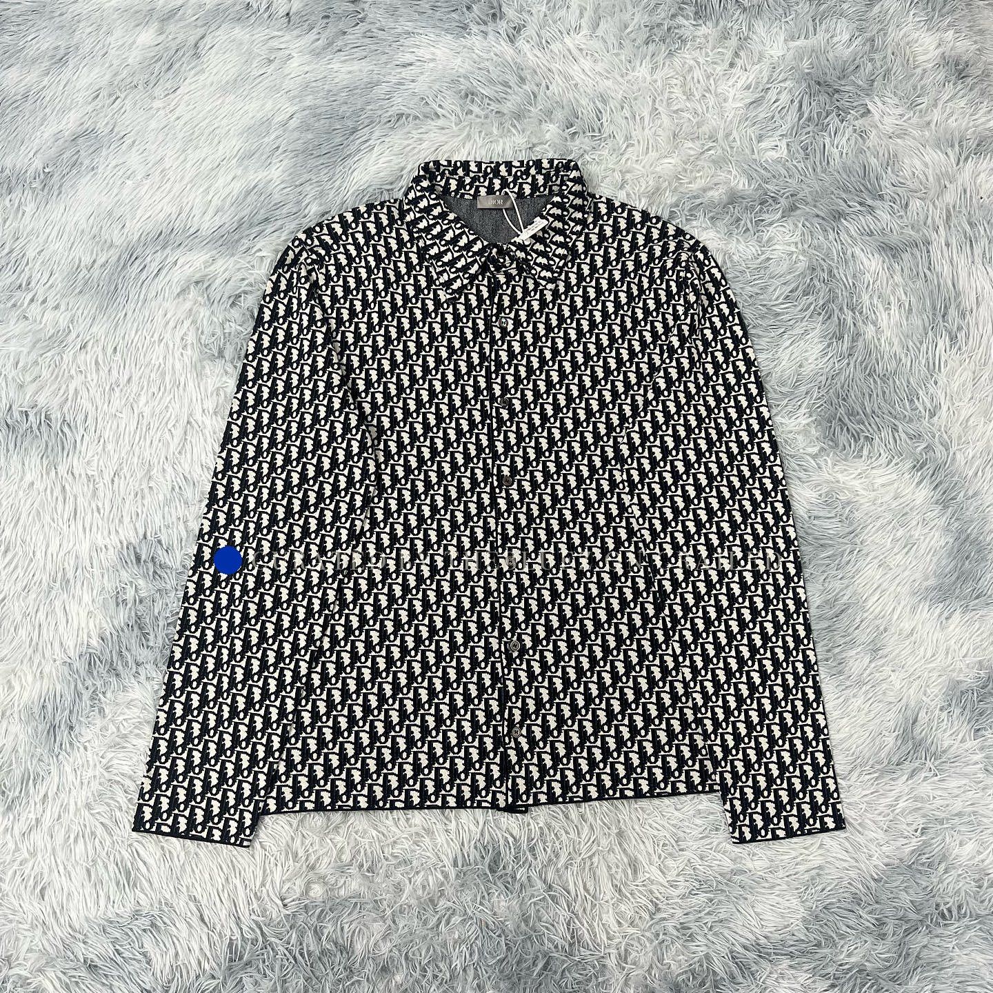 Dior 長袖シャツ XL ブラック/ホワイト Dior Dior Black and White Printed Long Sleeve Shirt-yf | Grailed
