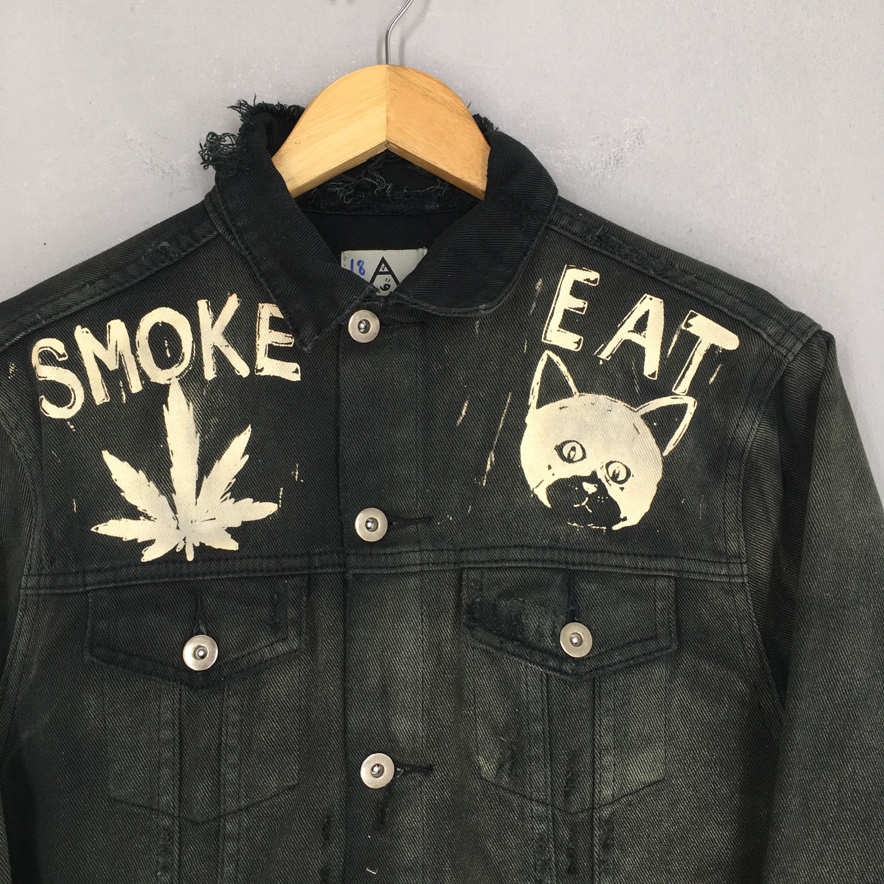 Vintage Vintage Faded Distressed No Hope Trucker Denim Jacket Small Size US S / EU 44-46 / 1 - 2 Thumbnail