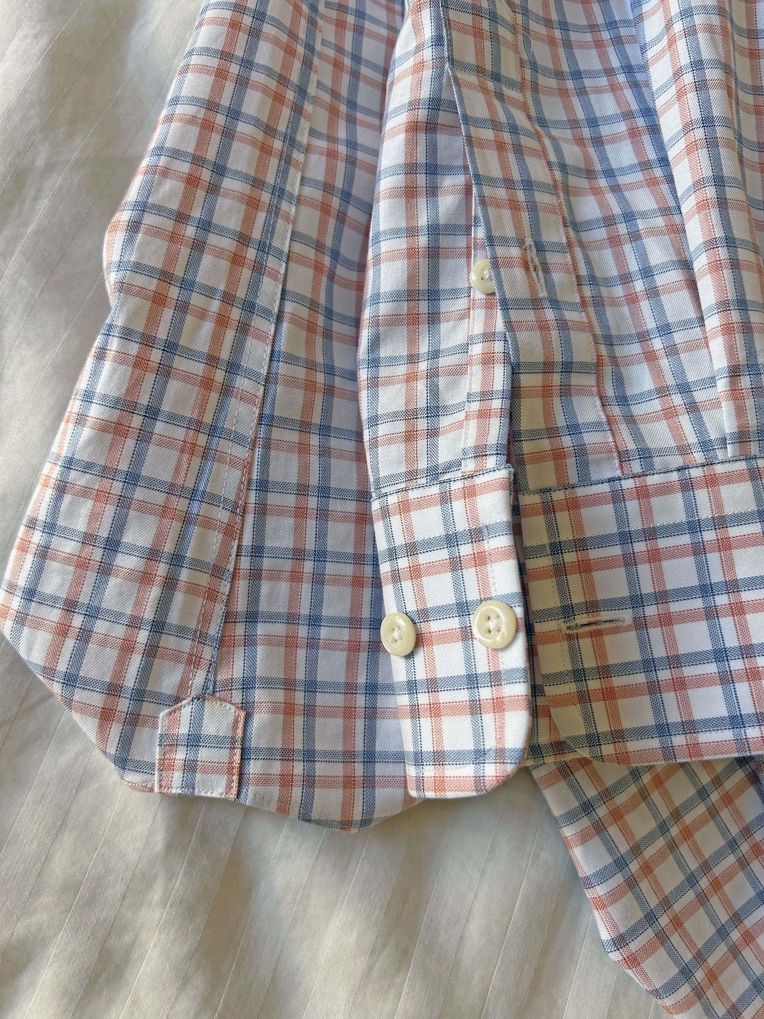 David Donahue David Donahue Trim Plaid Dress Shirt-Multicolor Check-15.5 Size US M / EU 48-50 / 2 - 9 Thumbnail