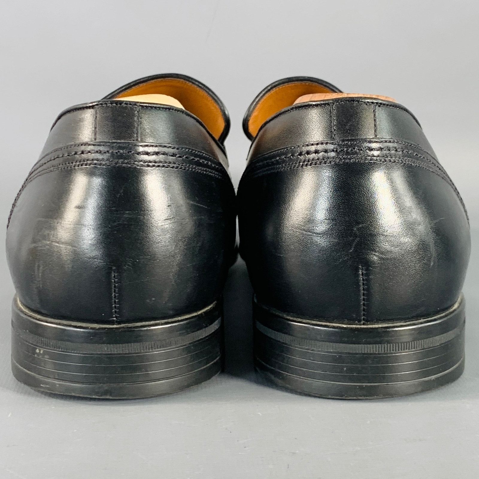 Bally BALLY Size 12 Lavoli Black Silver Leather Buckle Loafers Size US 12 / EU 45 - 3 Thumbnail