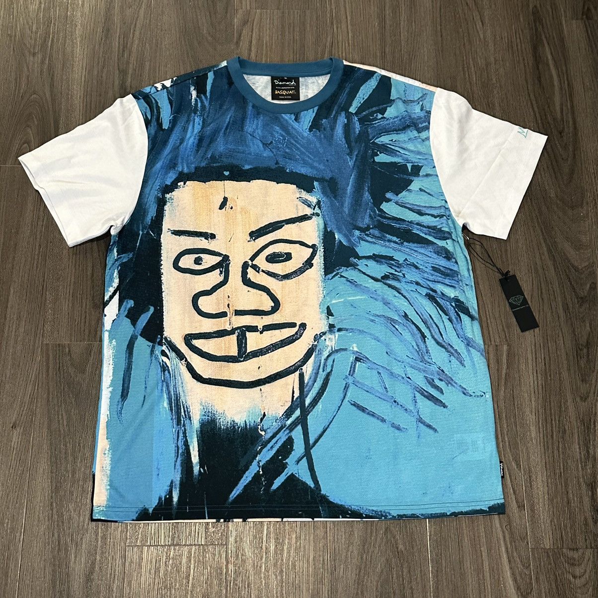 Diamond Supply Co. × Jean-Michel Basquiat Brand NWT Rare Basquiat & Warhol Diamond Supply Co AOP Shirt Size US XL / EU 56 / 4 - 1 Thumbnail