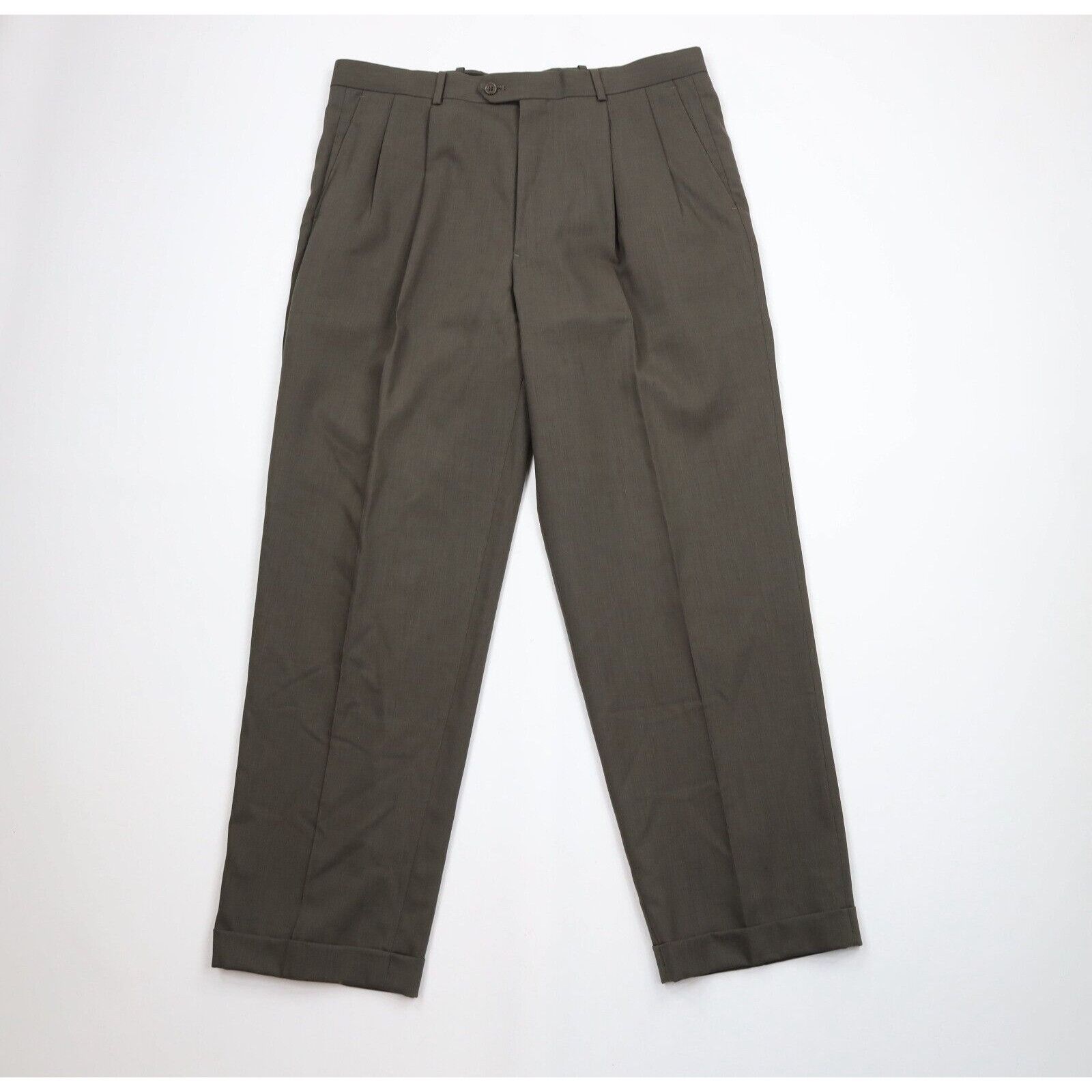 Vintage Vintage Streetwear Athletic Fit 2 Piece Wool Wedding Suit Size 42R - 12 Thumbnail