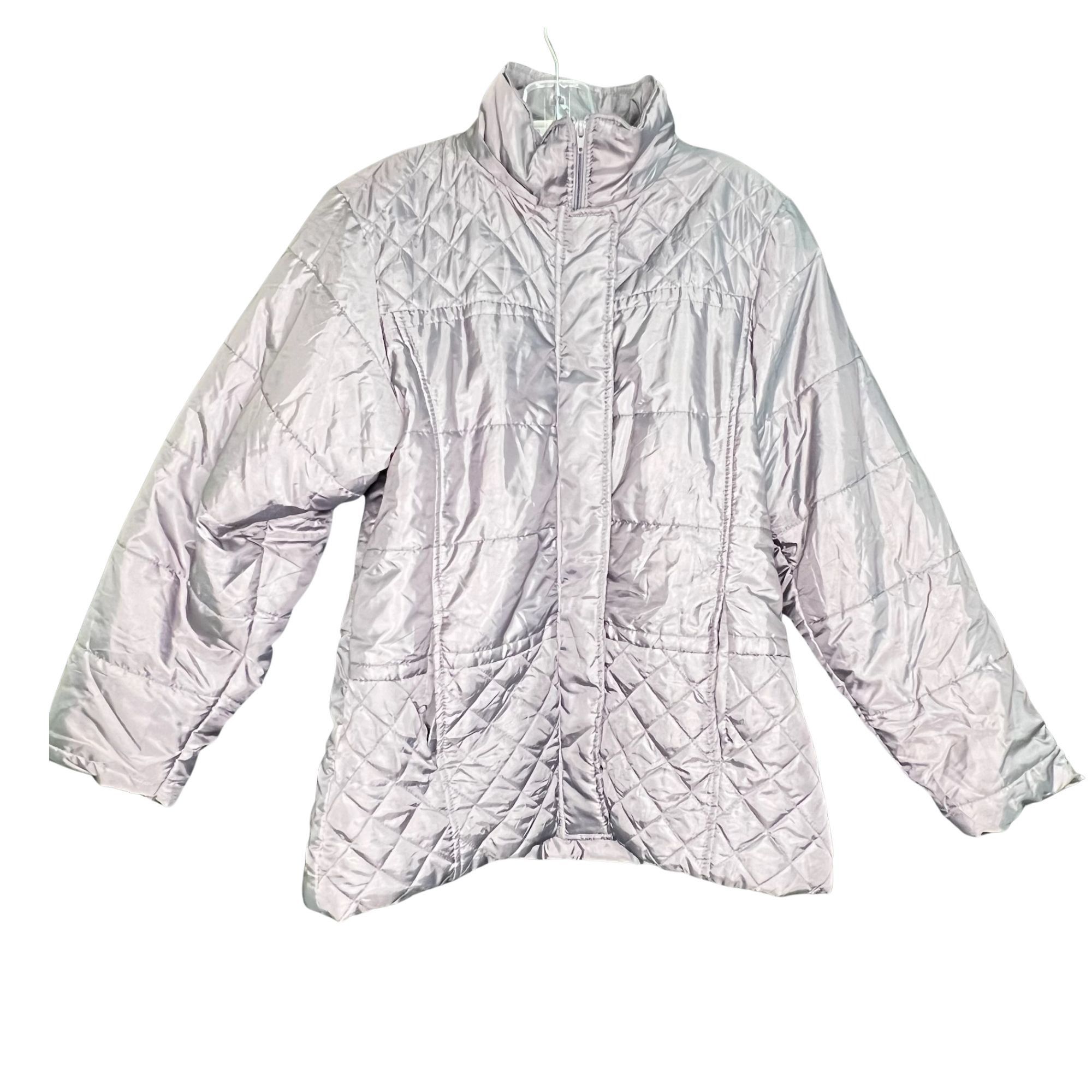 Other La Maison Quilted Womens Jacket Silver Size 10 Lightweight W Size L / US 10 / IT 46 - 2 Thumbnail