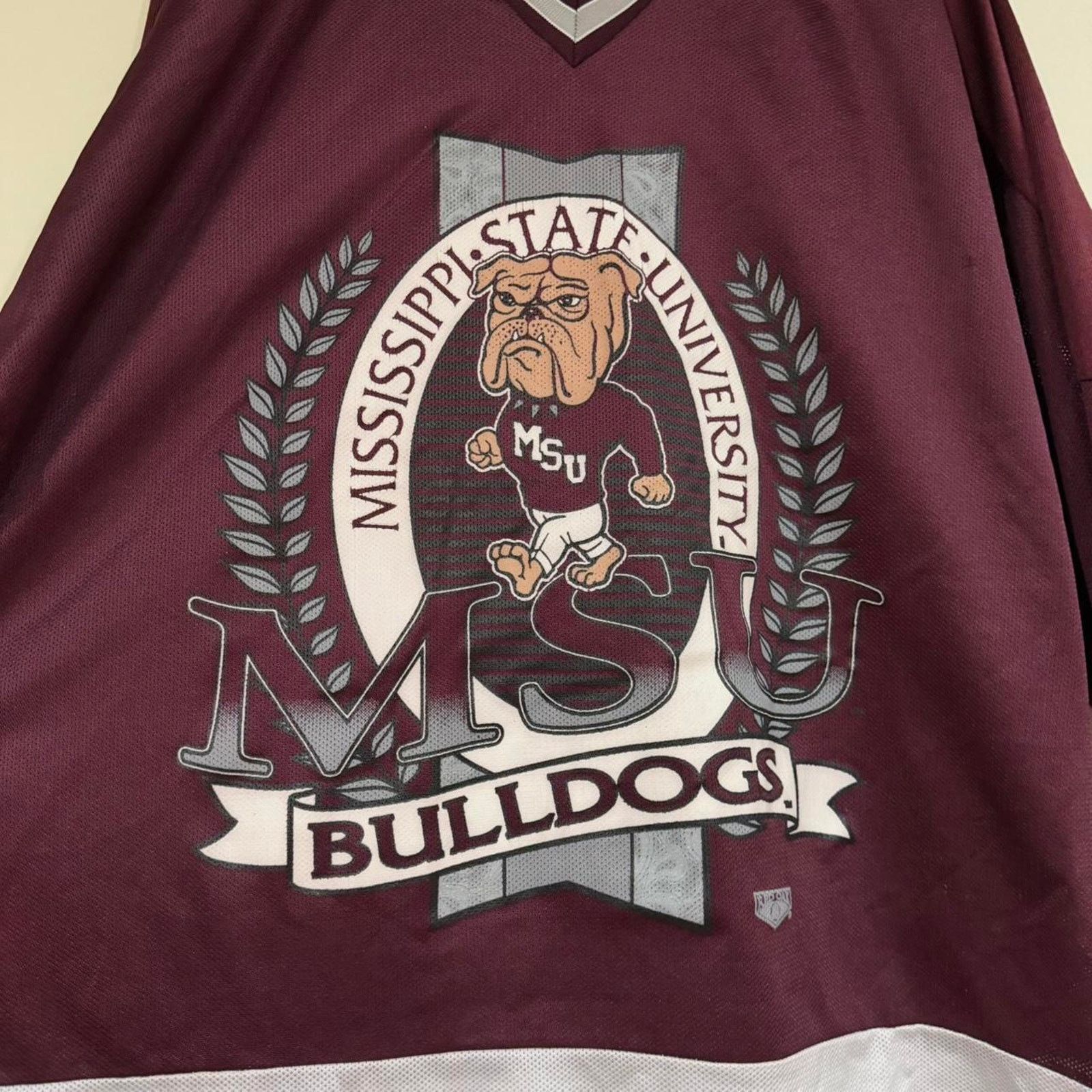 Other Vintage Mississippi State University Bulldogs Hockey Jersey Size US XL / EU 56 / 4 - 2 Thumbnail