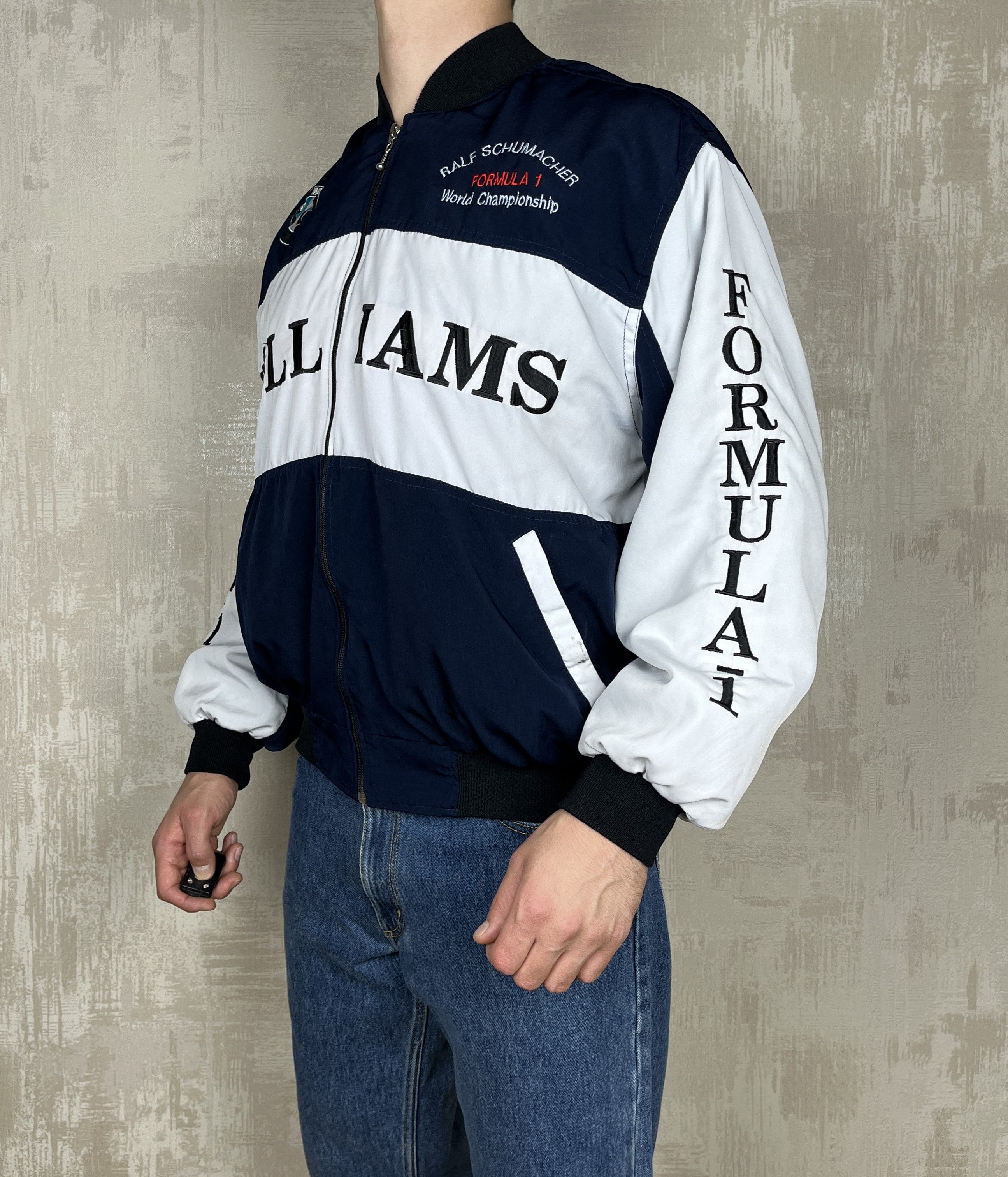 BMW × Vintage BMW Williams F1 Team Raf Schumacher Racing Bomber Jacket Size US L / EU 52-54 / 3 - 7 Thumbnail
