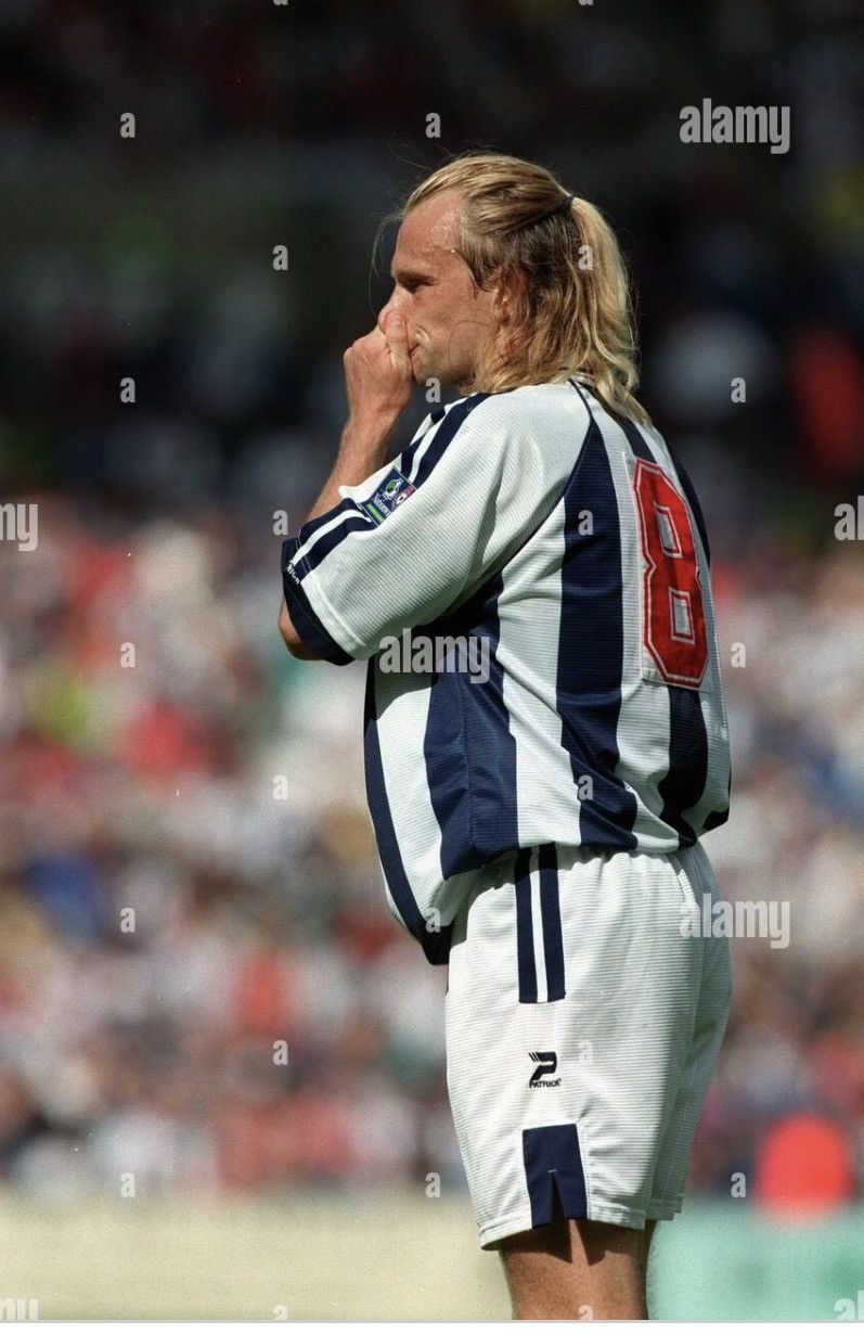 Vintage Vintage 1997 West Bromwich Albion #8 Sneekes Jersey T-shirt Size US M / EU 48-50 / 2 - 1 Thumbnail
