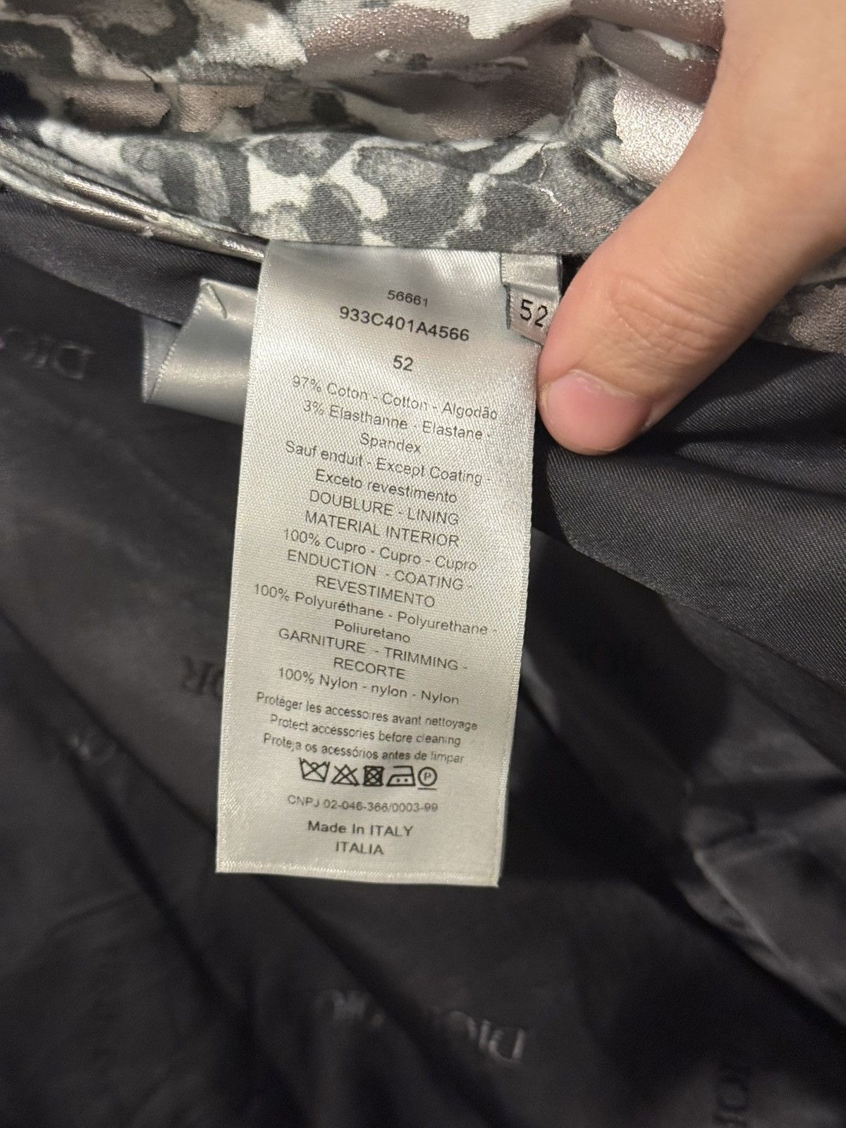 Dior Dior x MMW Pre-Fall 19 Silver Leopard Jacquard Field Jacket Size US L / EU 52-54 / 3 - 14 Thumbnail