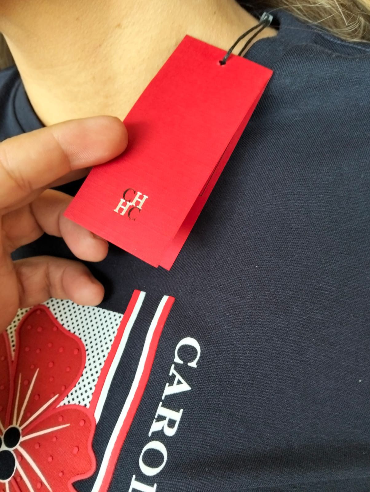 Carolina Herrera 💥Carolina Herrera Pima Cotton Blue Tshirt Size M / US 6-8 / IT 42-44 - 7 Thumbnail