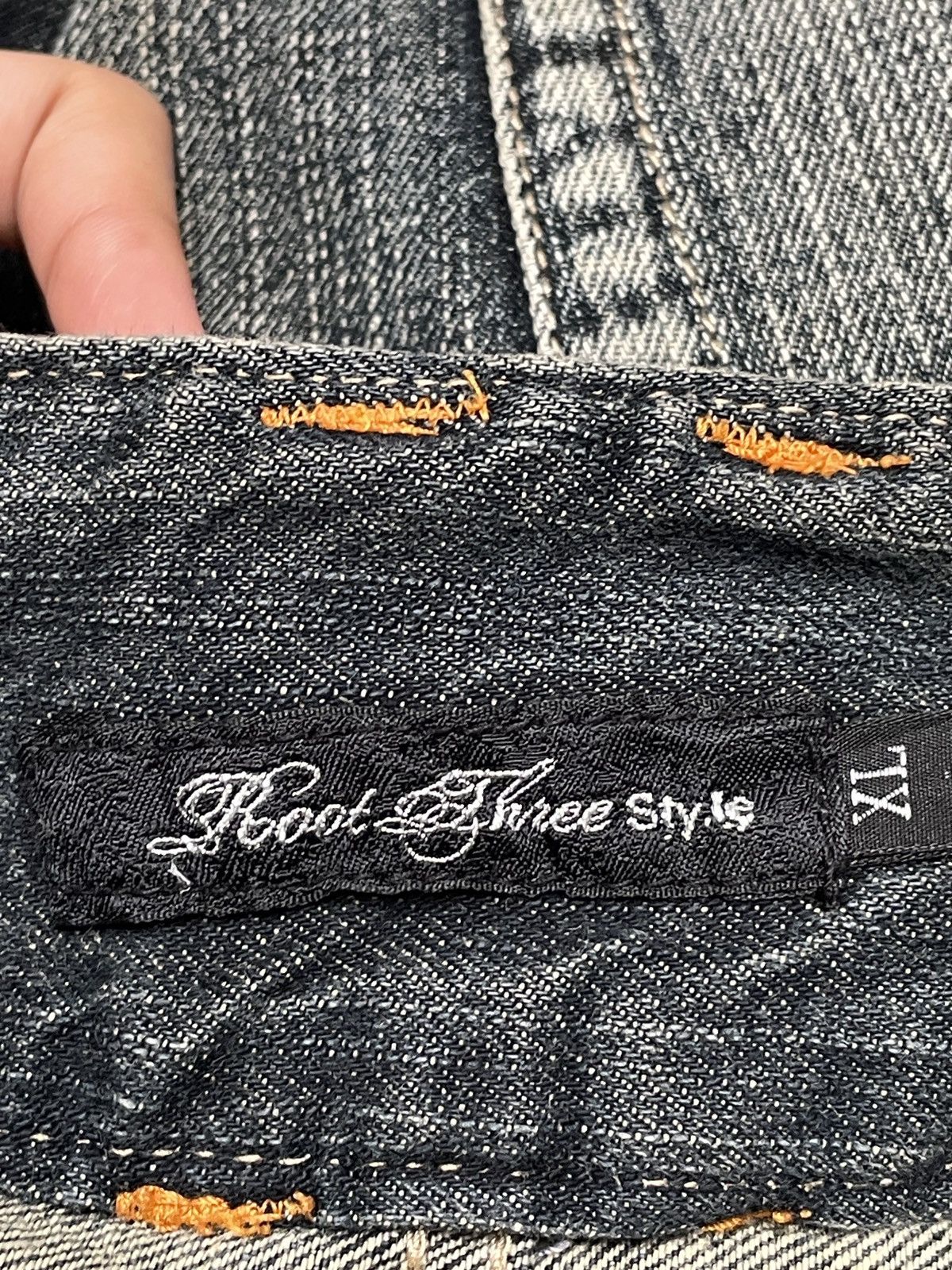 If Six Was Nine Rare Design Vintage Brand Root Three Baggy Jeans 2000s Size US 36 / EU 52 - 9 Thumbnail