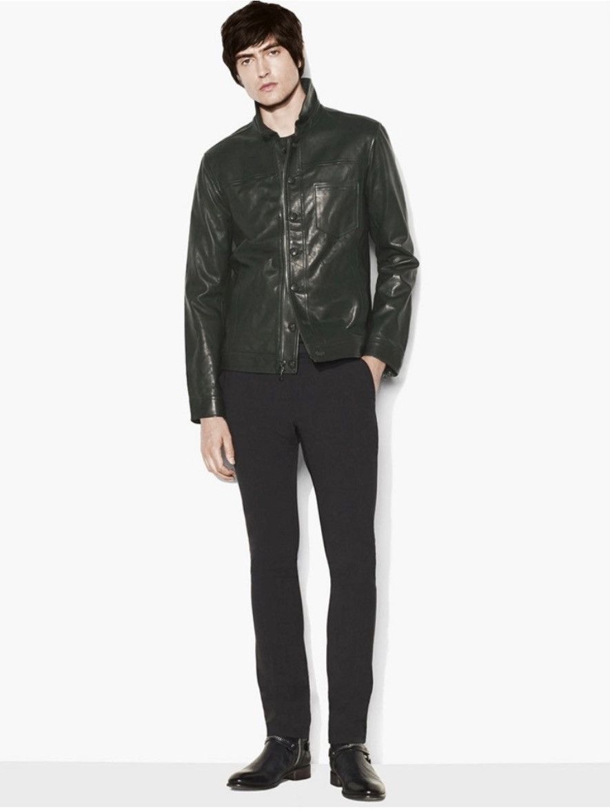 John Varvatos Biker Leather Jacket EU 52 USA 42 Size US L / EU 52-54 / 3 - 2 Thumbnail