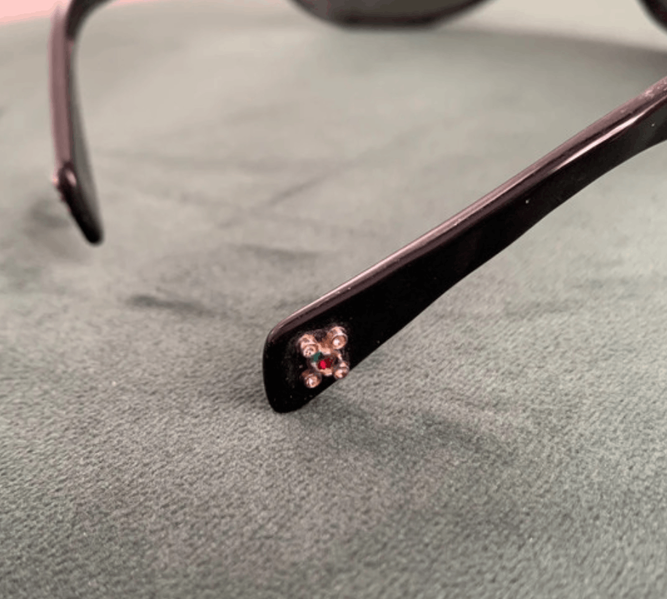 Chanel CHANEL Sunglasses Rimless Rhinestone 4017 Shields RI832 Size ONE SIZE - 4 Thumbnail