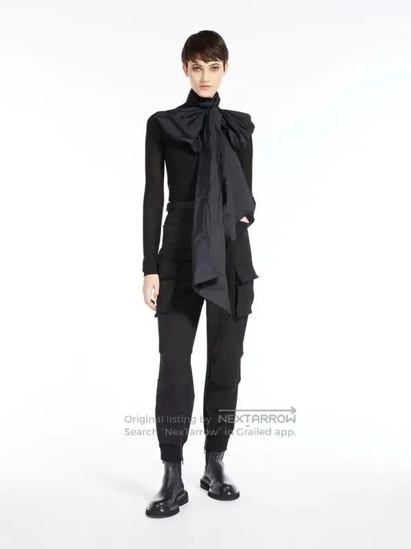Max Mara MaxMara Black Wool Casual Trousers for Women . Size 23" - 7 Thumbnail