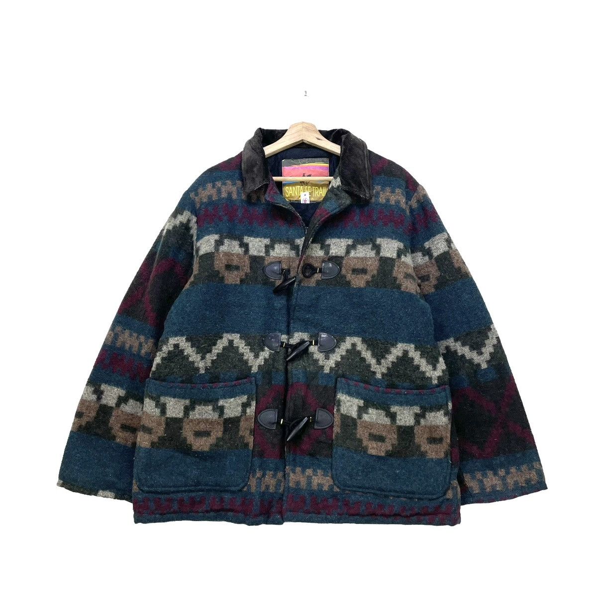 Native × Pendleton 💥Vintage Warm Jacket Santa Fe Trail Native Made In Usa Size US M / EU 48-50 / 2 - 1 Thumbnail
