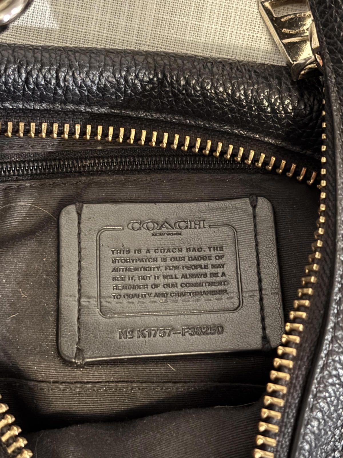 Coach Coach Black Leather Shoulder Bag Size ONE SIZE - 4 Thumbnail
