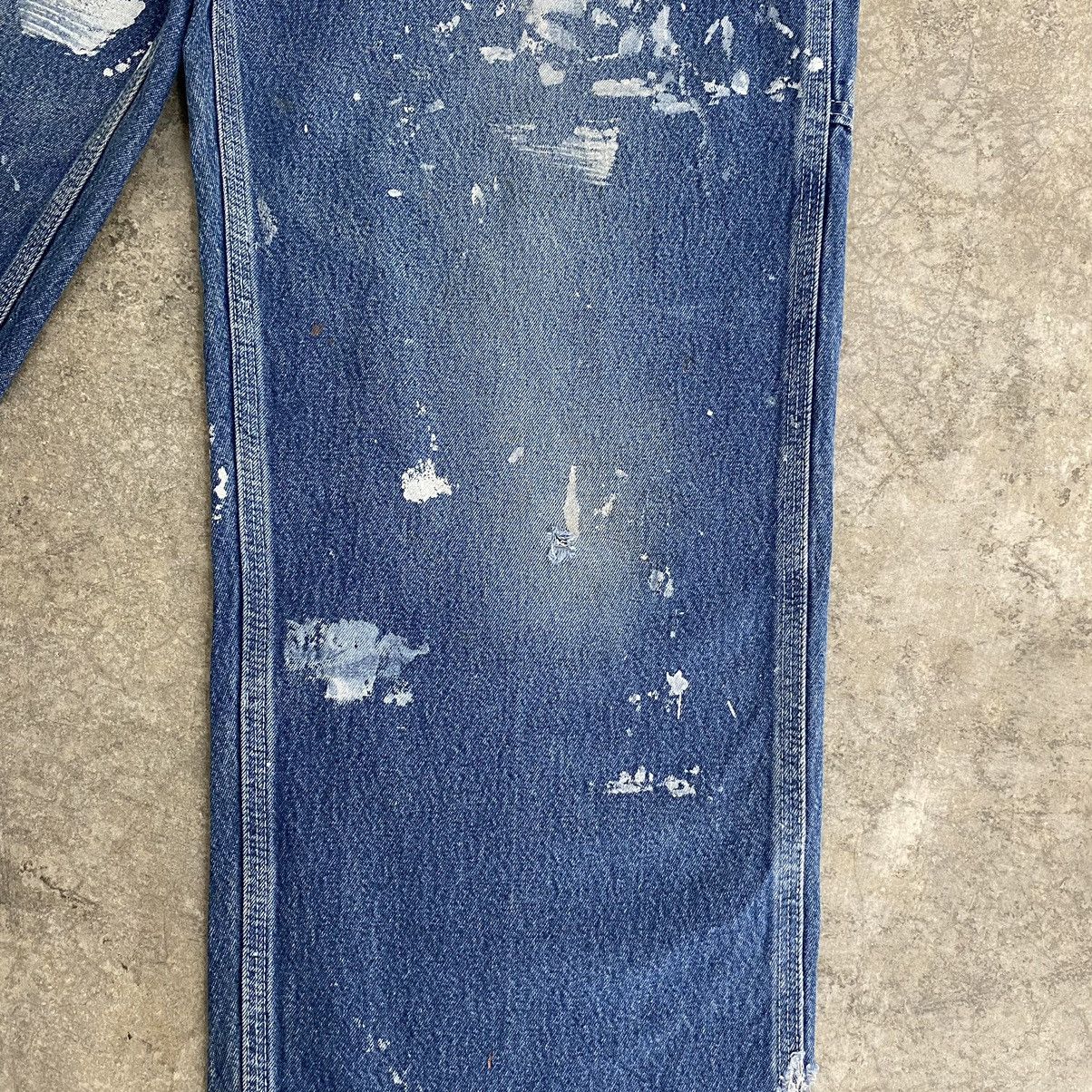 Carhartt Vintage Carhartt Splatter Ripped Carpenter Work Pants Size US 34 / EU 50 - 10 Thumbnail