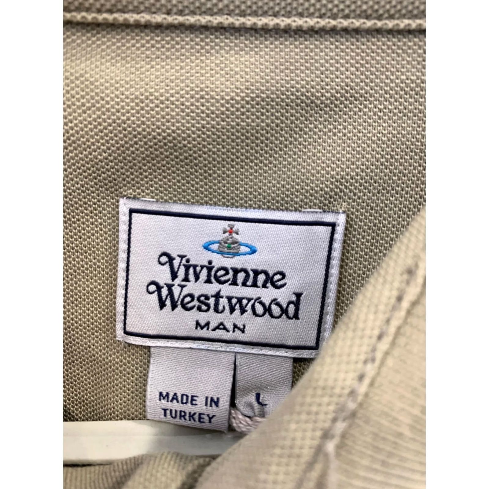 Vivienne Westwood Vivienne Westwood MAN Polo Shirt Sage Green Embroidered Orb Logo Size L Mens Polo Shirt Size US L / EU 52-54 / 3 - 5 Thumbnail