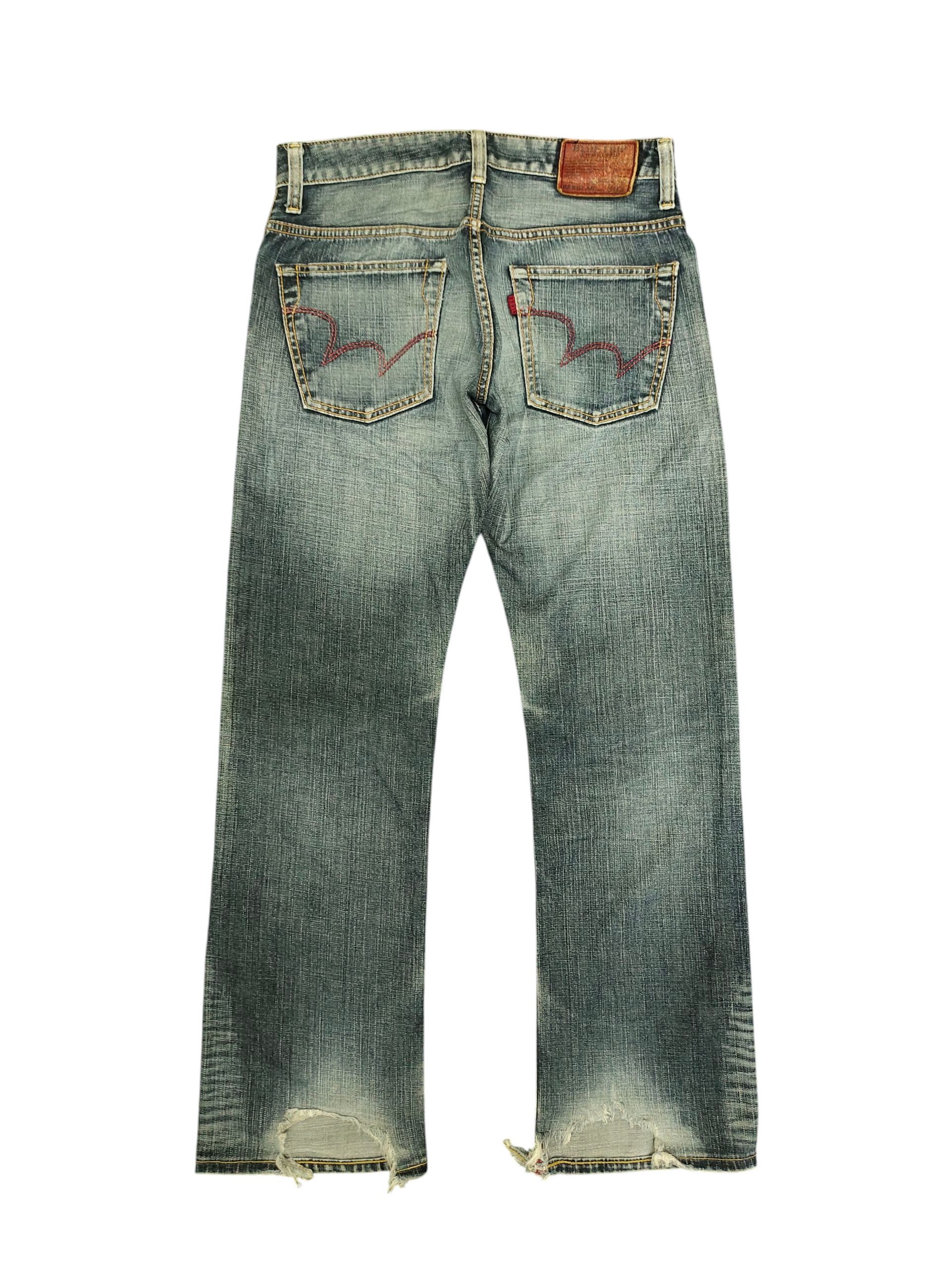 Comme des Garcons × Undercover Vintage Edwin 503 Regular Clawmark Distress Denim Jeans Size US 32 / EU 48 - 8 Thumbnail
