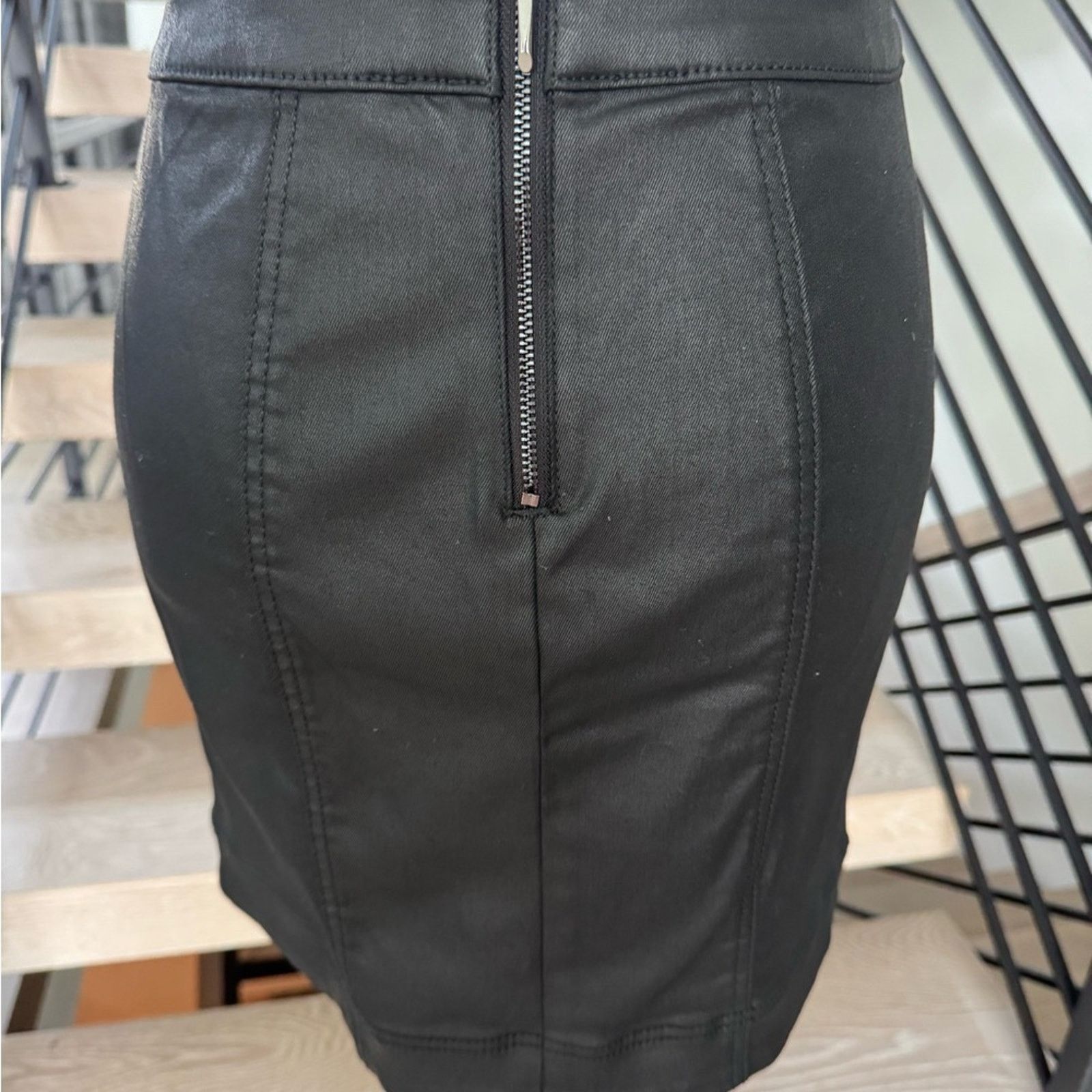 White House Black Market New WHBM Sleek Black Pencil Skirt size S Size 26" / US 2 / IT 38 - 7 Thumbnail