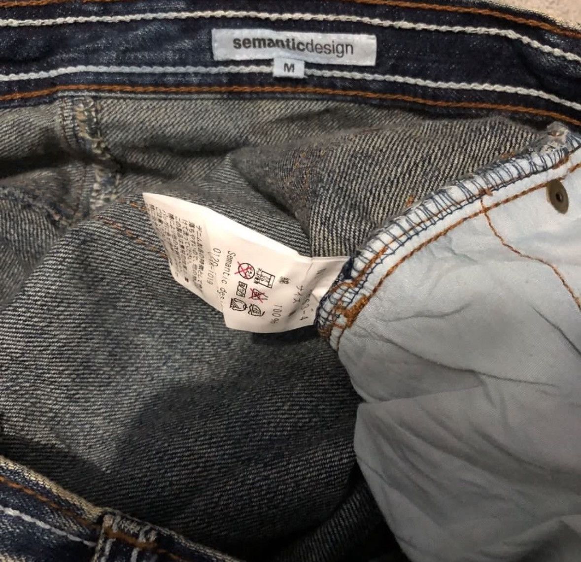 If Six Was Nine × Japanese Brand × Tornado Mart Semantic Design Mud Wash Slashed Bootcut Jeans Size US 30 / EU 46 - 6 Thumbnail