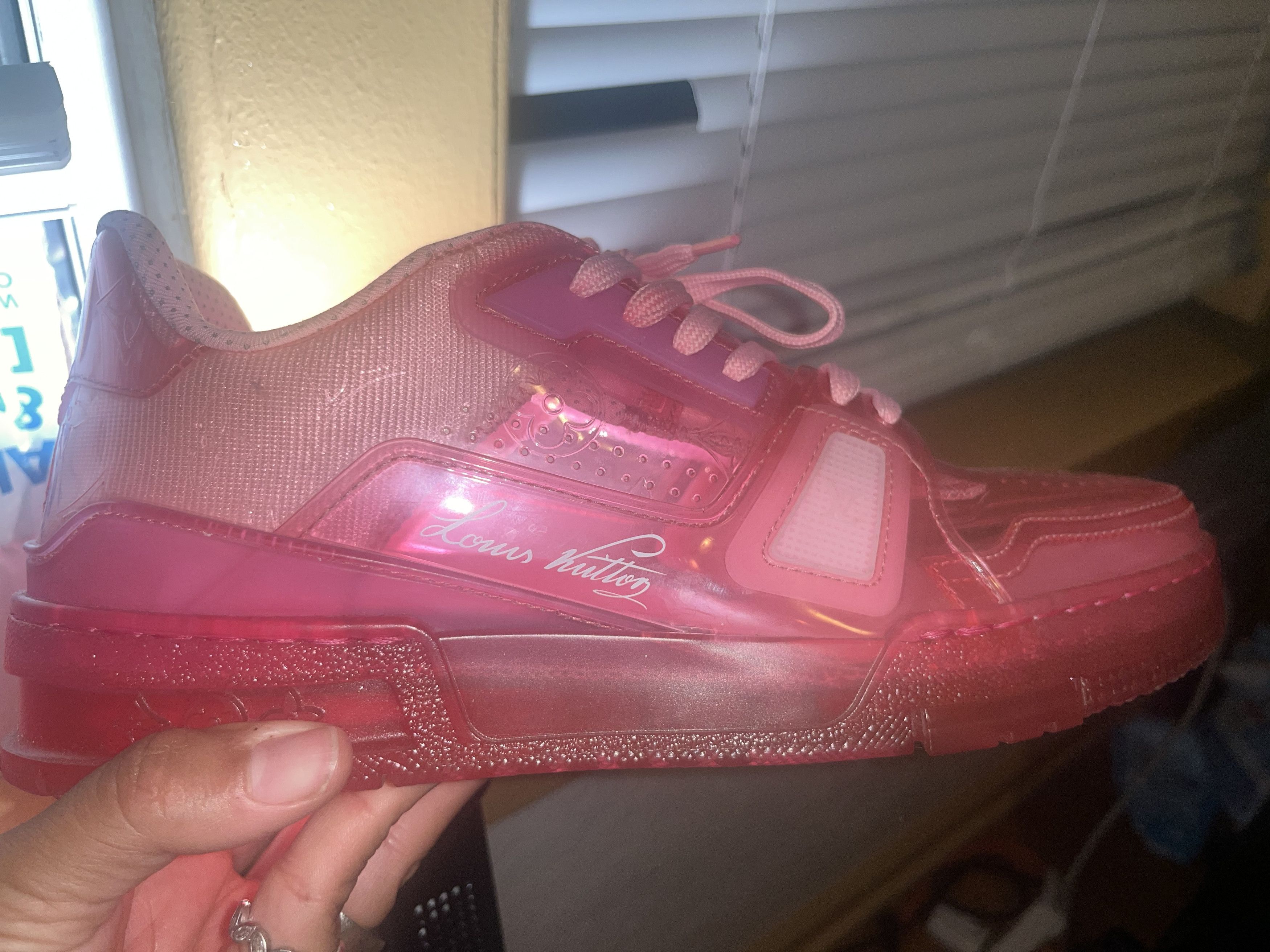 Louis Vuitton Louis Vuitton trainer sneakers Pink PVC Size US 6.5 / EU 39-40 - 10 Thumbnail