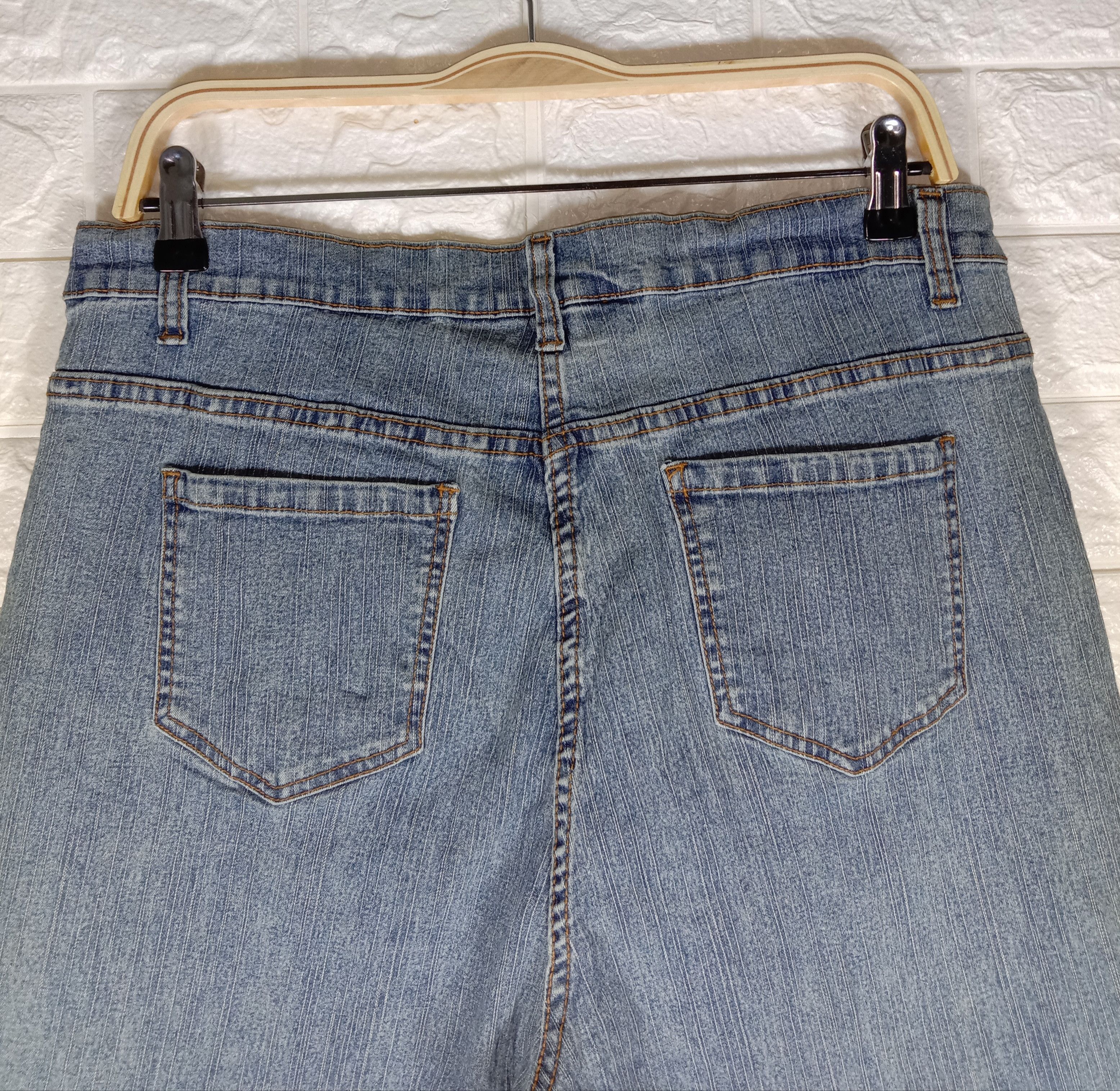 Beauty Beast Vintage Denim 24/7 Embroidered Flare Jeans Size 33" - 6 Thumbnail