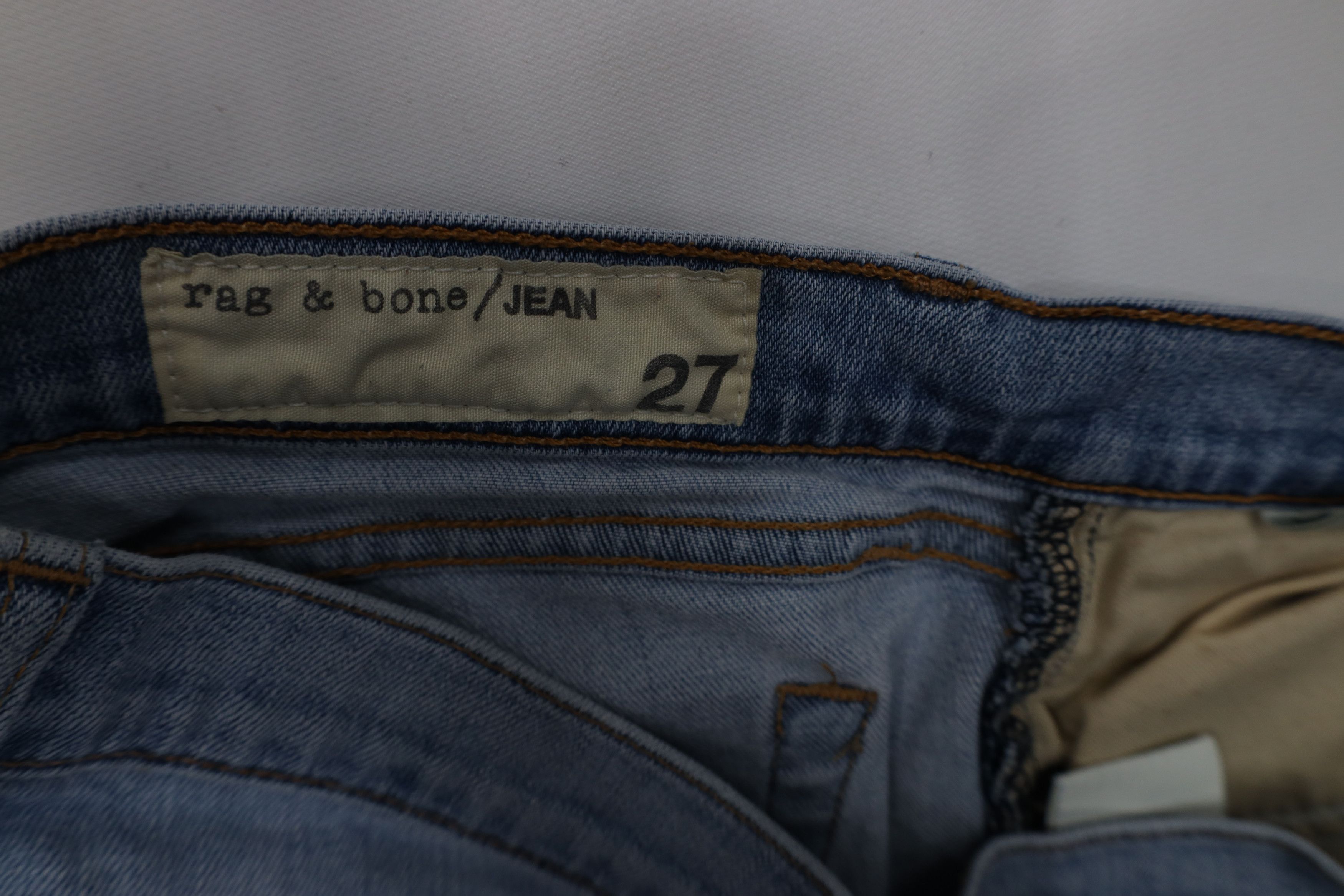 Rag & Bone rag & bone Low Rise Cropped Boyfriend Fit The Dre Jeans Blue Size 27" / US 4 / IT 40 - 7 Thumbnail