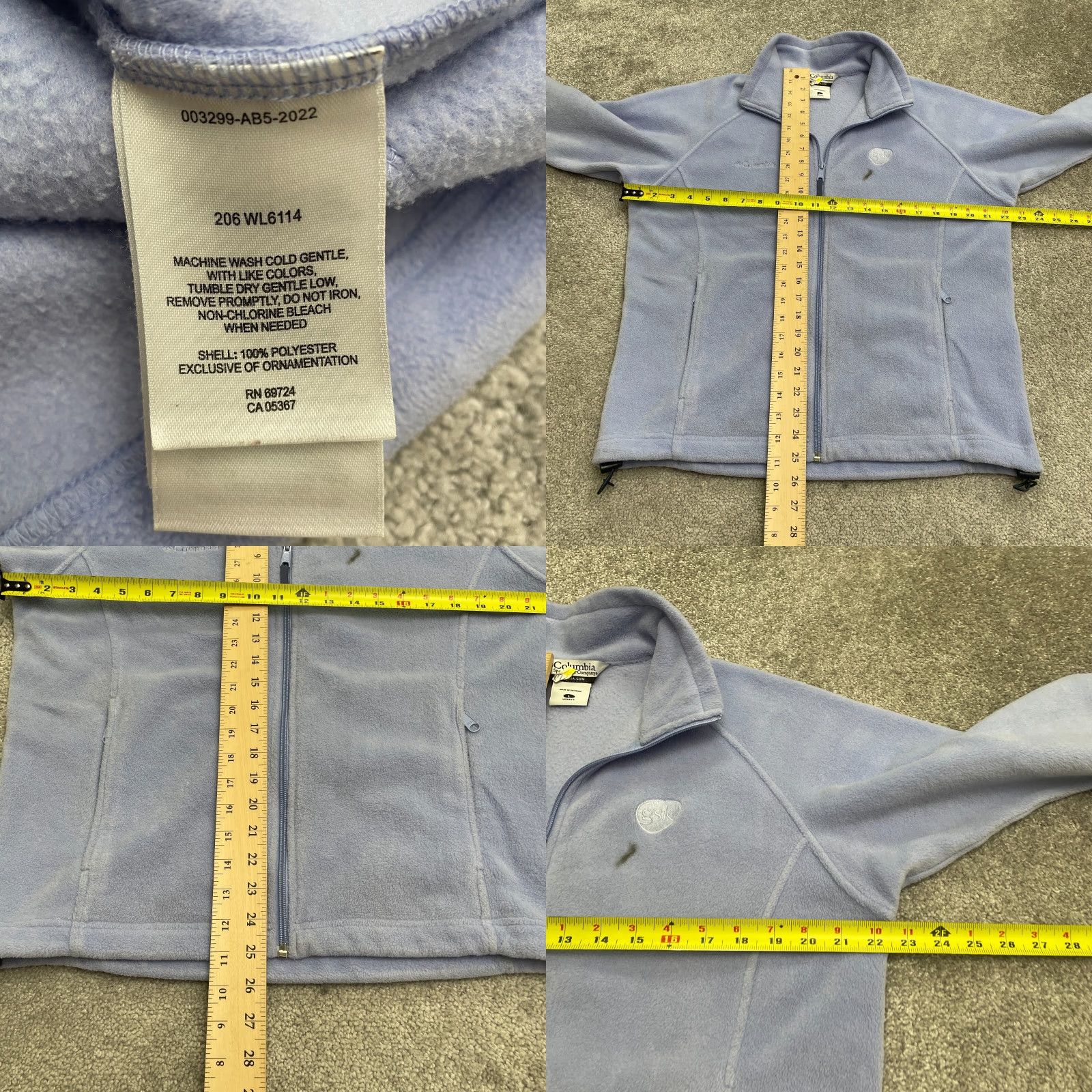 Vintage Columbia Benton Springs Fleece Jacket Women Large Purple Full Zip Outdoor Hiking Womens Size L / US 10 / IT 46 - 8 Thumbnail