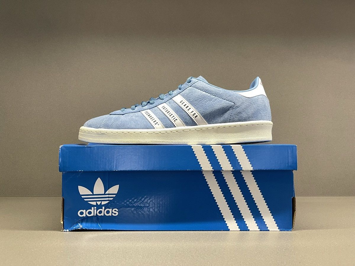 Adidas × Pharrell Adidas Campus Human Made Blue Size US 11 / EU 44 - 2 Thumbnail