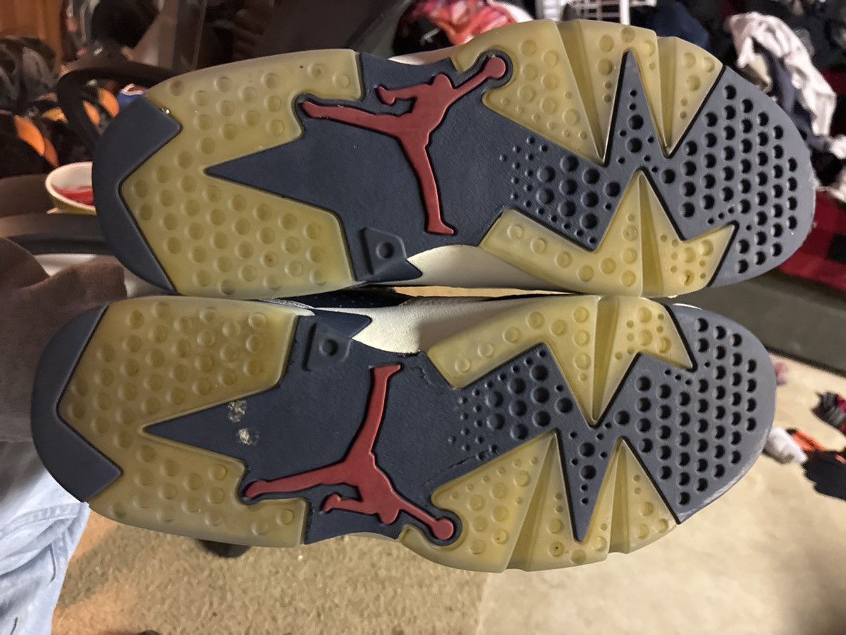 Nike Air Jordan 6 Retro “Olympic” (White/Midnight Navy) Size US 10.5 / EU 43-44 - 4 Thumbnail