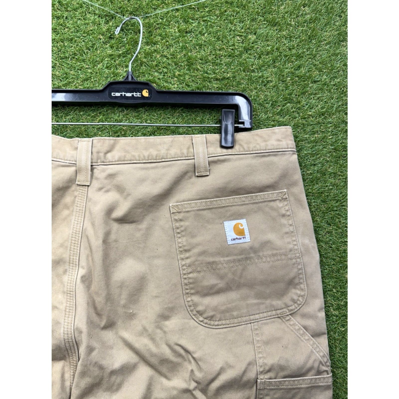 Carhartt Carhartt Pants Mens 44x32 Brown Duck Canvas Flannel Lined Loose Fit Carpenter Jeans Pant Style with Pockets Size US 44 / EU 60 - 4 Thumbnail