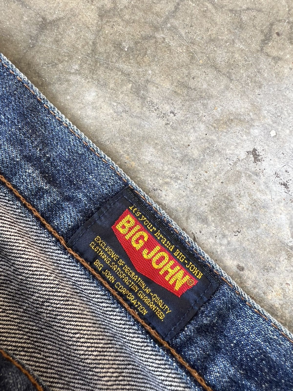 Big John × Japanese Brand 💥Baggy💥Vintage Big John Extra Blue Jean Size US 32 / EU 48 - 12 Thumbnail