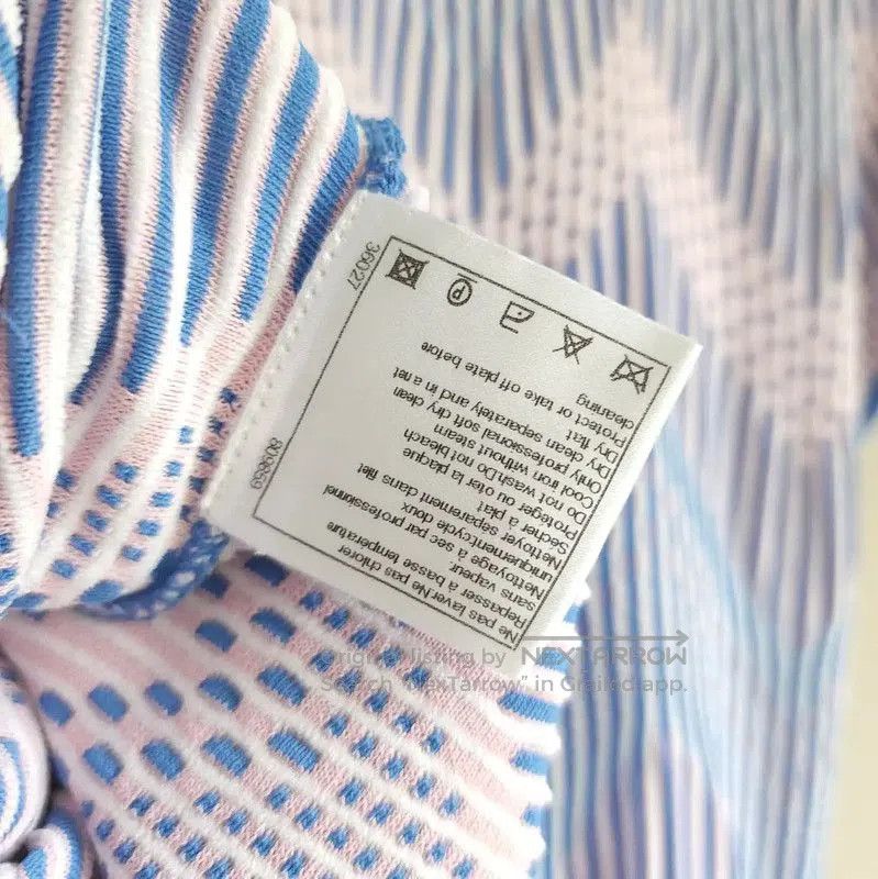 Other Chanel Summer Blue Striped Cotton Short Sleeve Top . Size S / US 4 / IT 40 - 5 Thumbnail