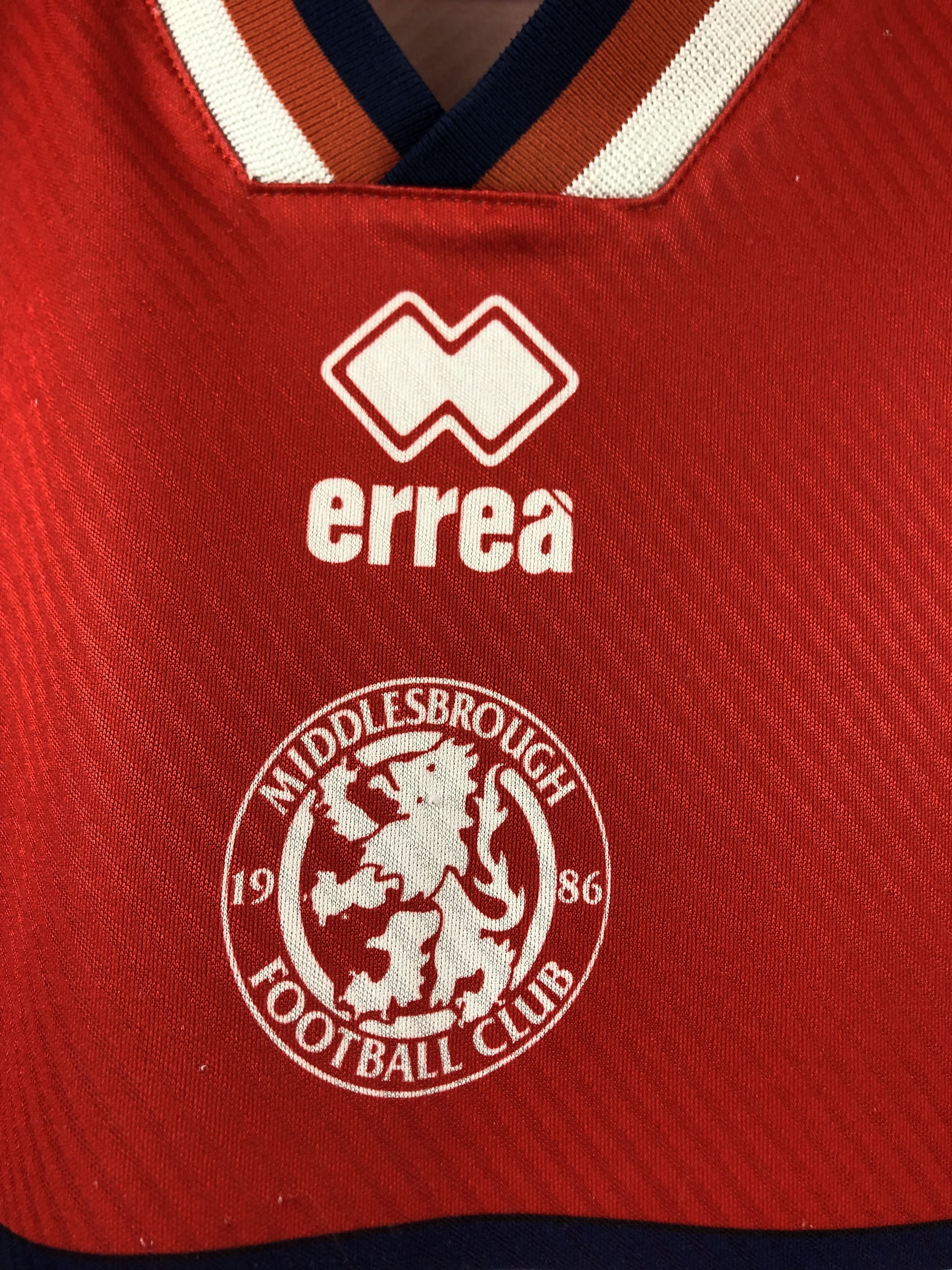 Vintage Middlesbrough shirt 1997 Soccer Errea Jersey Mens Trikot Size US XL / EU 56 / 4 - 6 Thumbnail