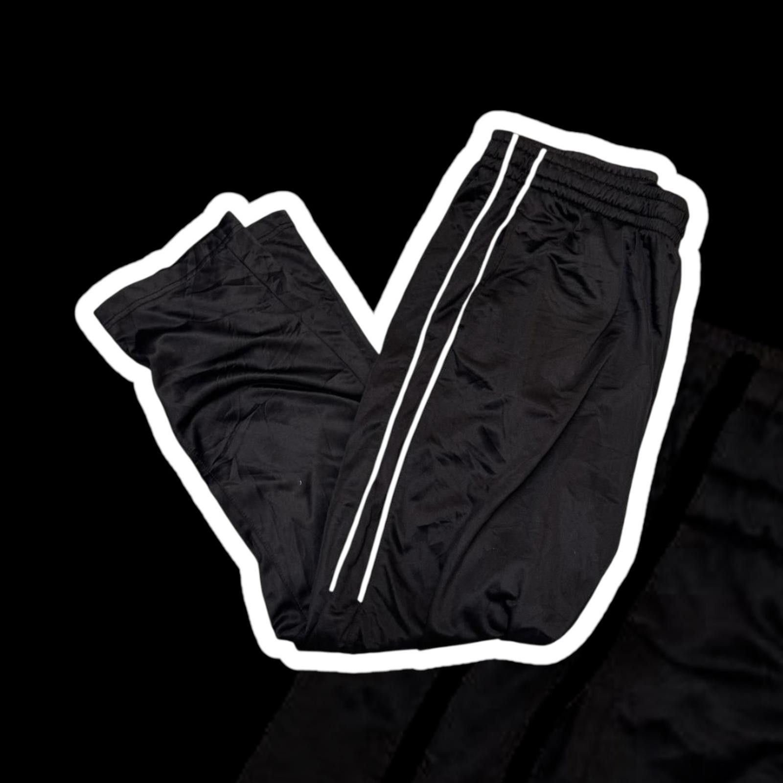 Tek Gear Tek Gear Men's Track Pants - XL - Black with White Stripes Size US 36 / EU 52 - 1 Thumbnail