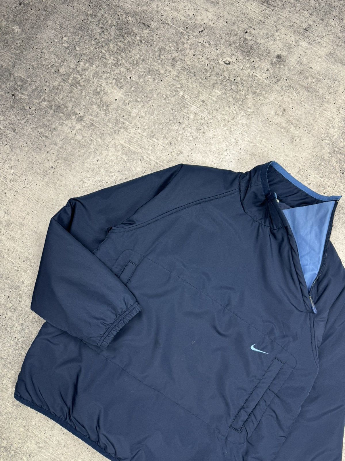 Nike × Vintage Vintage Nike 90’s Y2K Style Drill Nylon Anorak Bomber Jacket Size US S / EU 44-46 / 1 - 6 Thumbnail