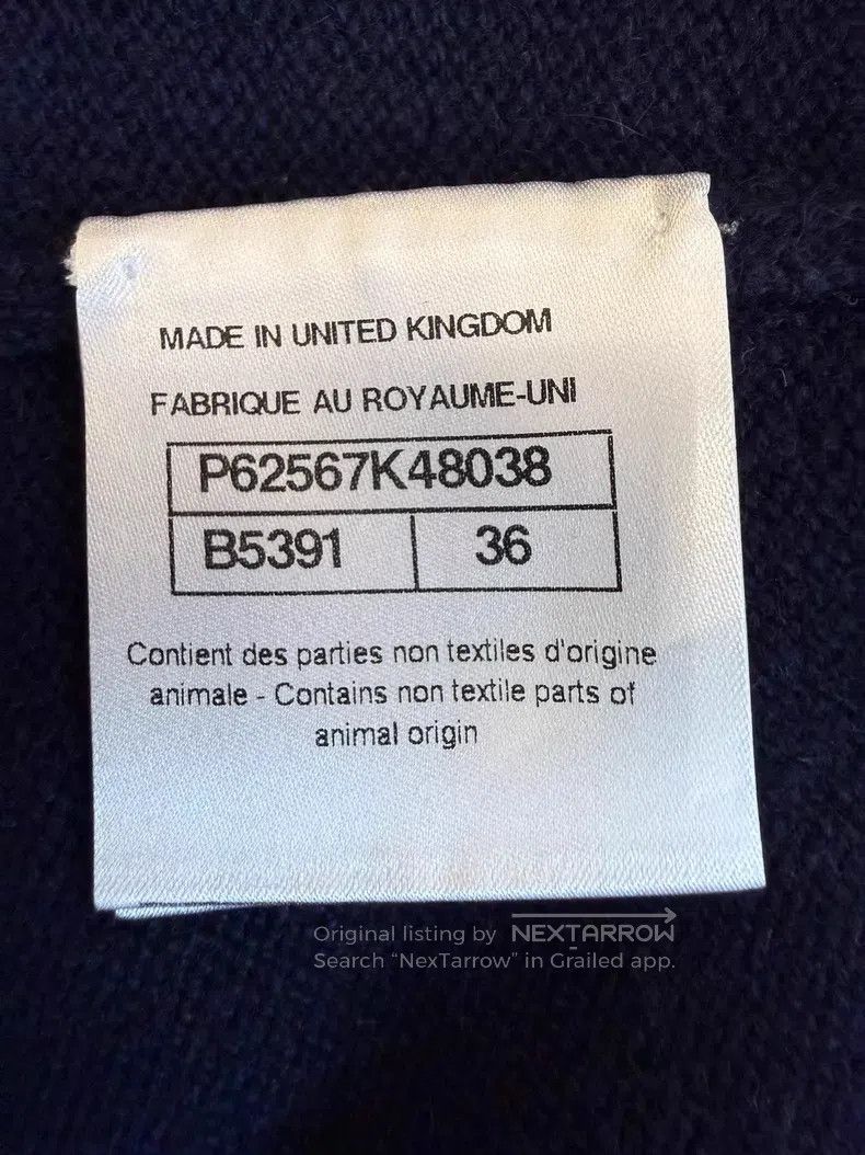 Chanel Chanel 19K dark blue pink edge cashmere cardigan coat Size XS / US 0-2 / IT 36-38 - 6 Thumbnail