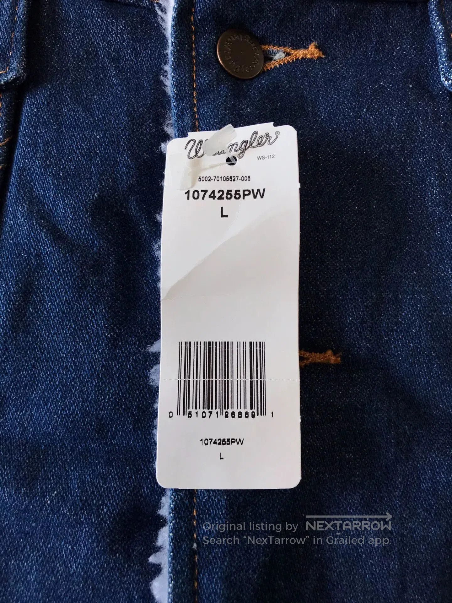 Wrangler Wrangler Sherpa Lining Denim Jacket. Size US L / EU 52-54 / 3 - 8 Thumbnail