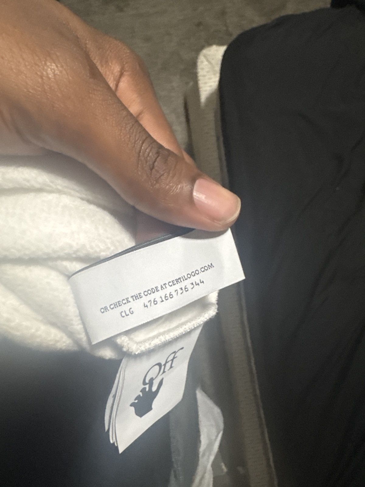 Off-White Off White Hoodie White & Blue Size US S / EU 44-46 / 1 - 8 Thumbnail