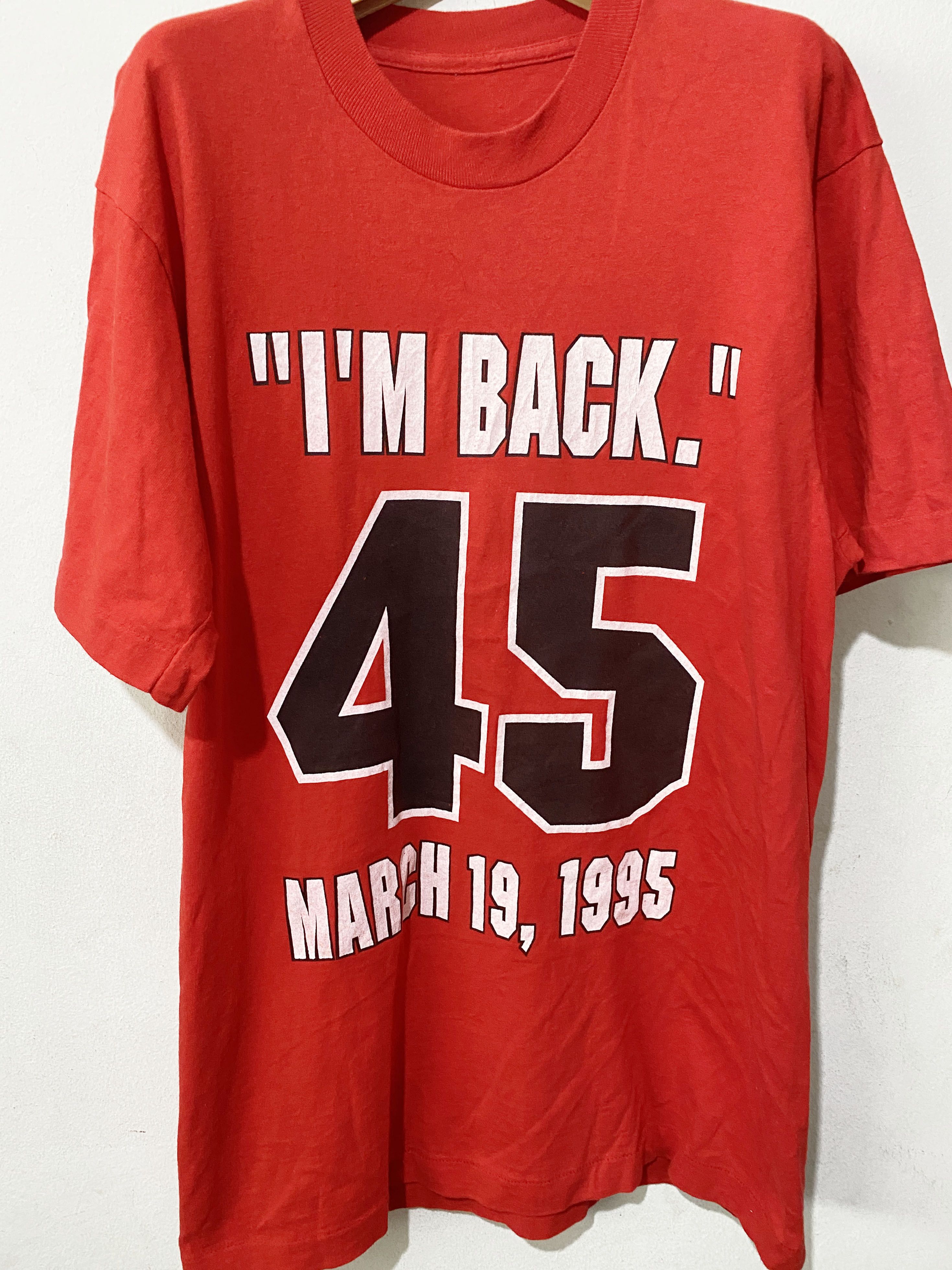 Vintage 90s Michael Jordan 'm Back 45 Shirt