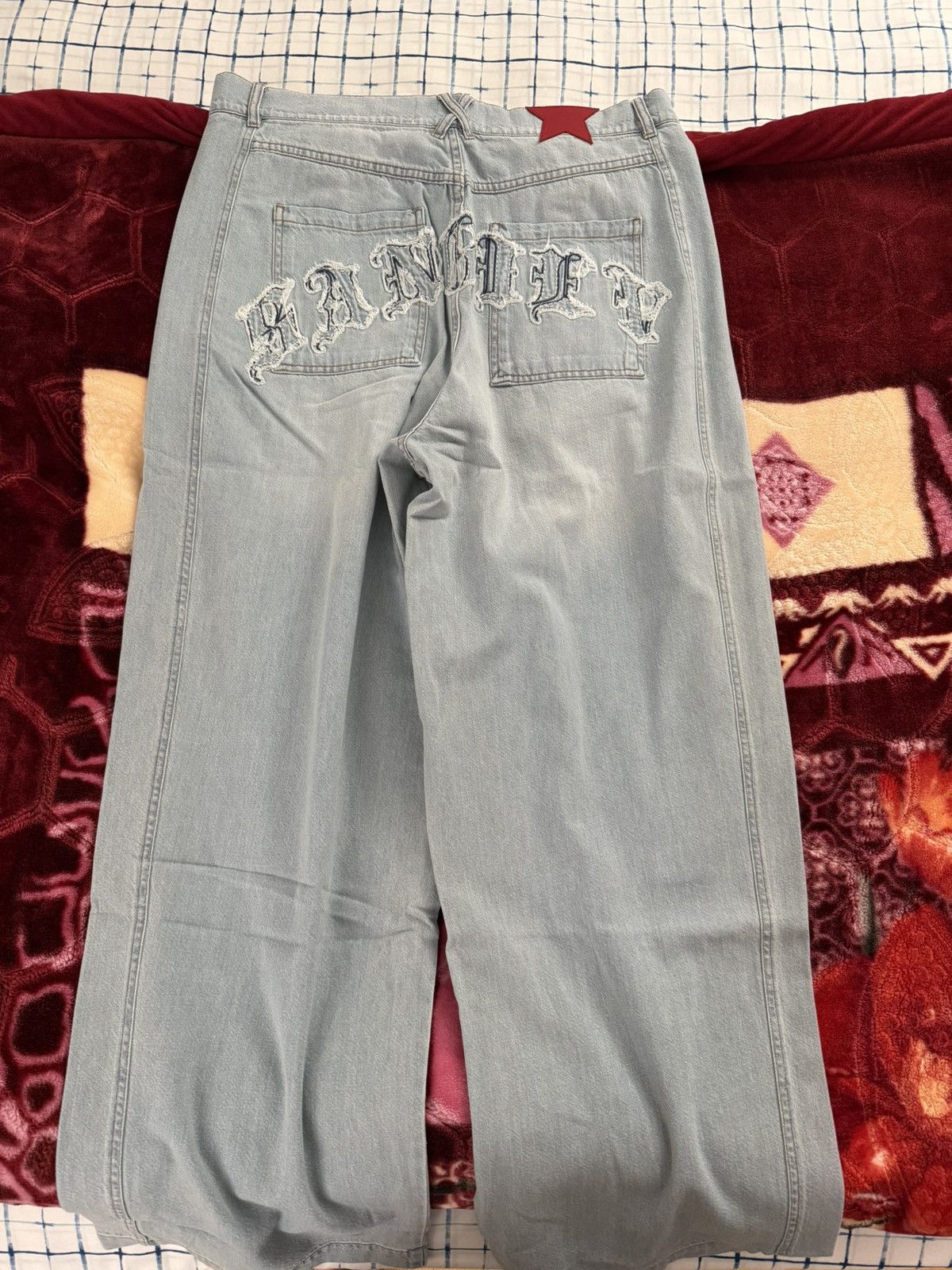 Sangiev Sangiev Blue Wide Legged 10oz Japanese Denim Jeans Size 36🔥 Size US 36 / EU 52 - 5 Thumbnail