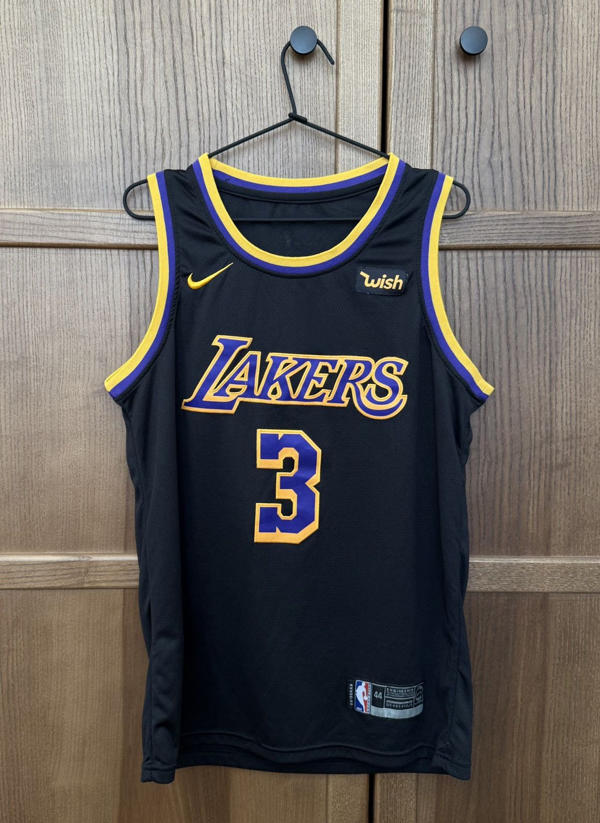 Nike Nike NBA Lakers Anthony Davis #3 Swingman Black Jersey Size US M / EU 48-50 / 2 - 1 Thumbnail