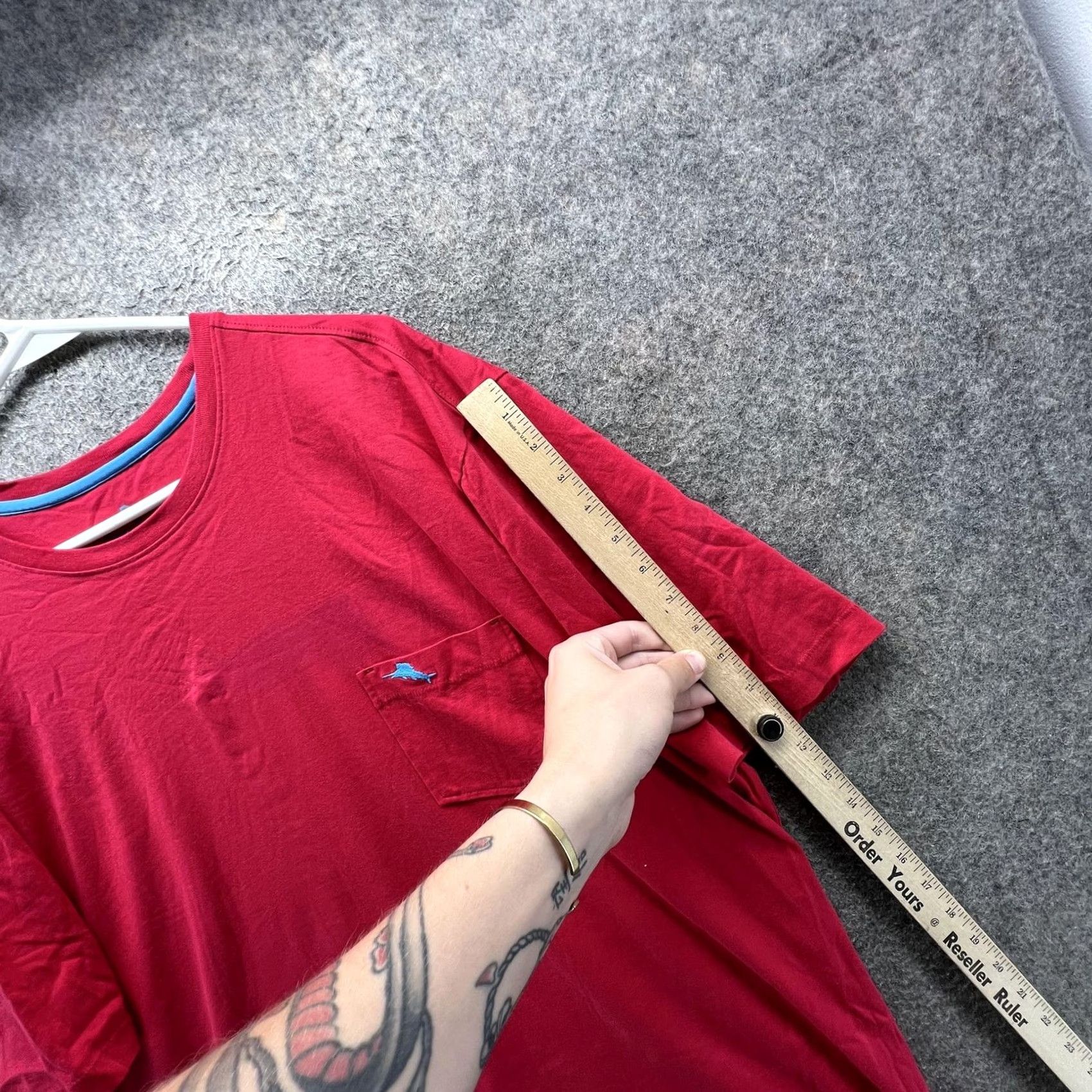 Tommy Bahama Tommy Bahama Shirt Mens XL Red Pima Cotton Relax Pocket Tee Crewneck Tagless Size US XL / EU 56 / 4 - 7 Thumbnail