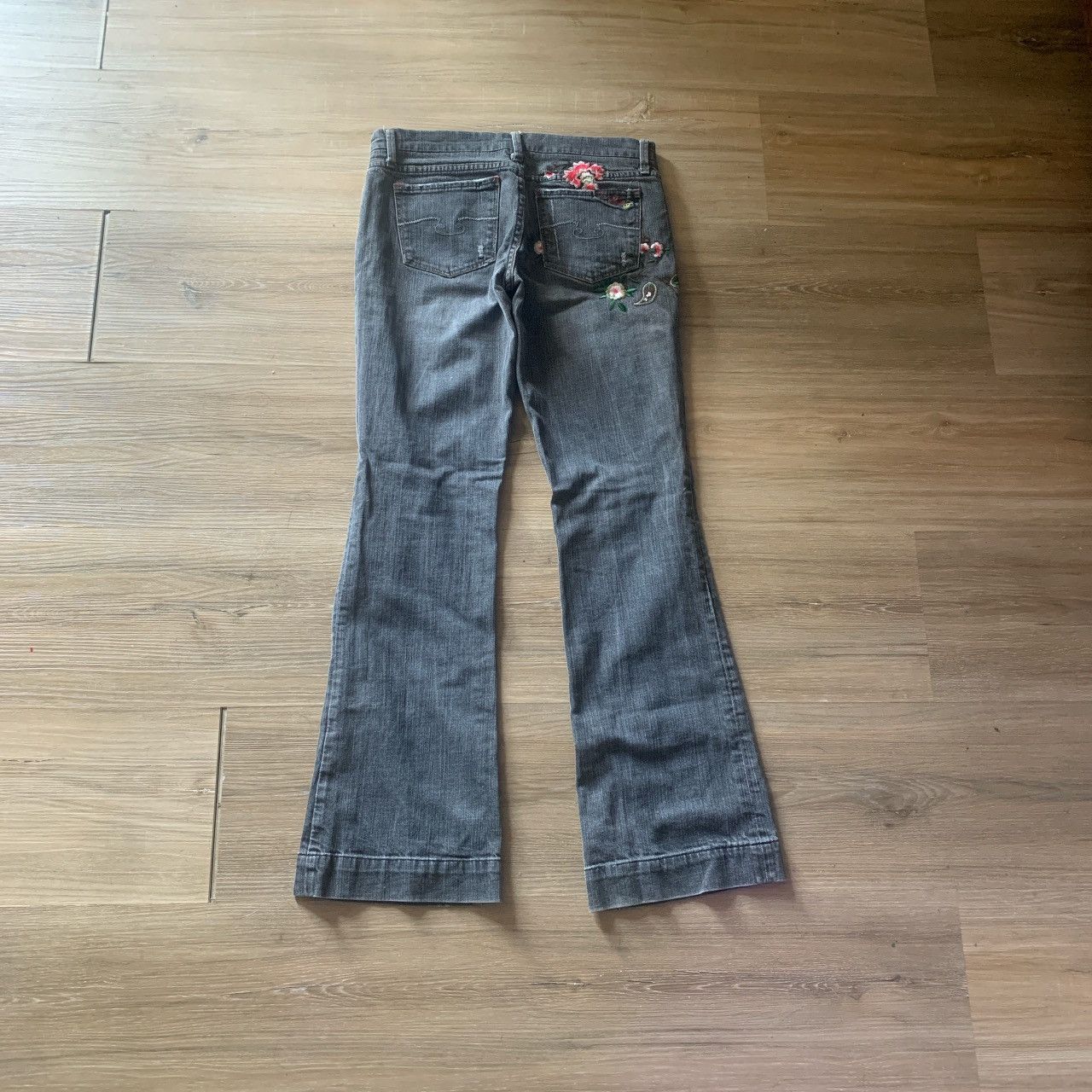 Vintage Low rise bell bottom Blue Cult jeans Size 30" / US 8 / IT 44 - 2 Thumbnail
