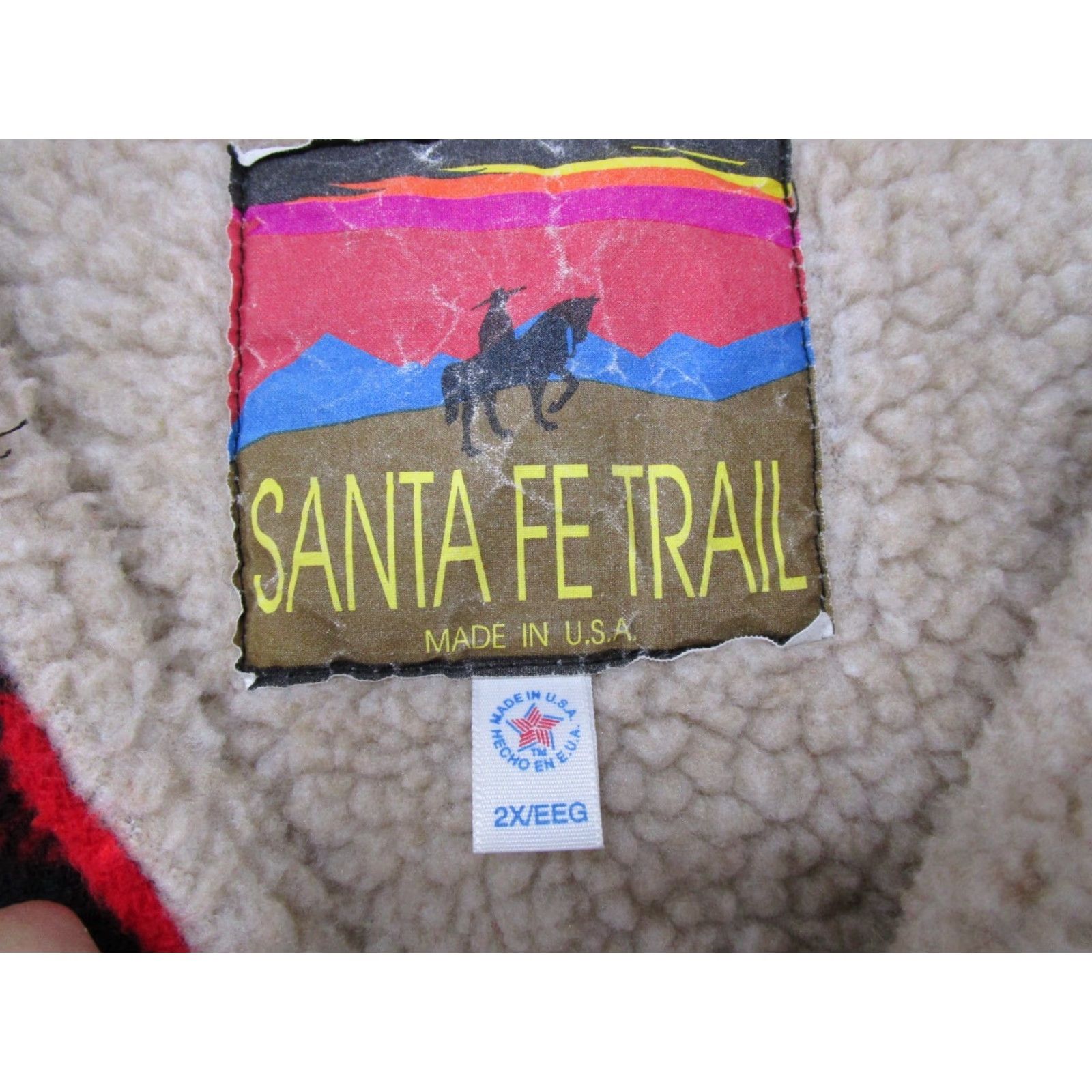 Vintage VINTAGE Sante Fe Vest Wool Flannel Buffalo Plaid 80s 2X Men’s Size Big & Tall Red Lined Wool Insulation Casual Winter Fall Spring Men’s Size US XXL / EU 58 / 5 - 2 Thumbnail