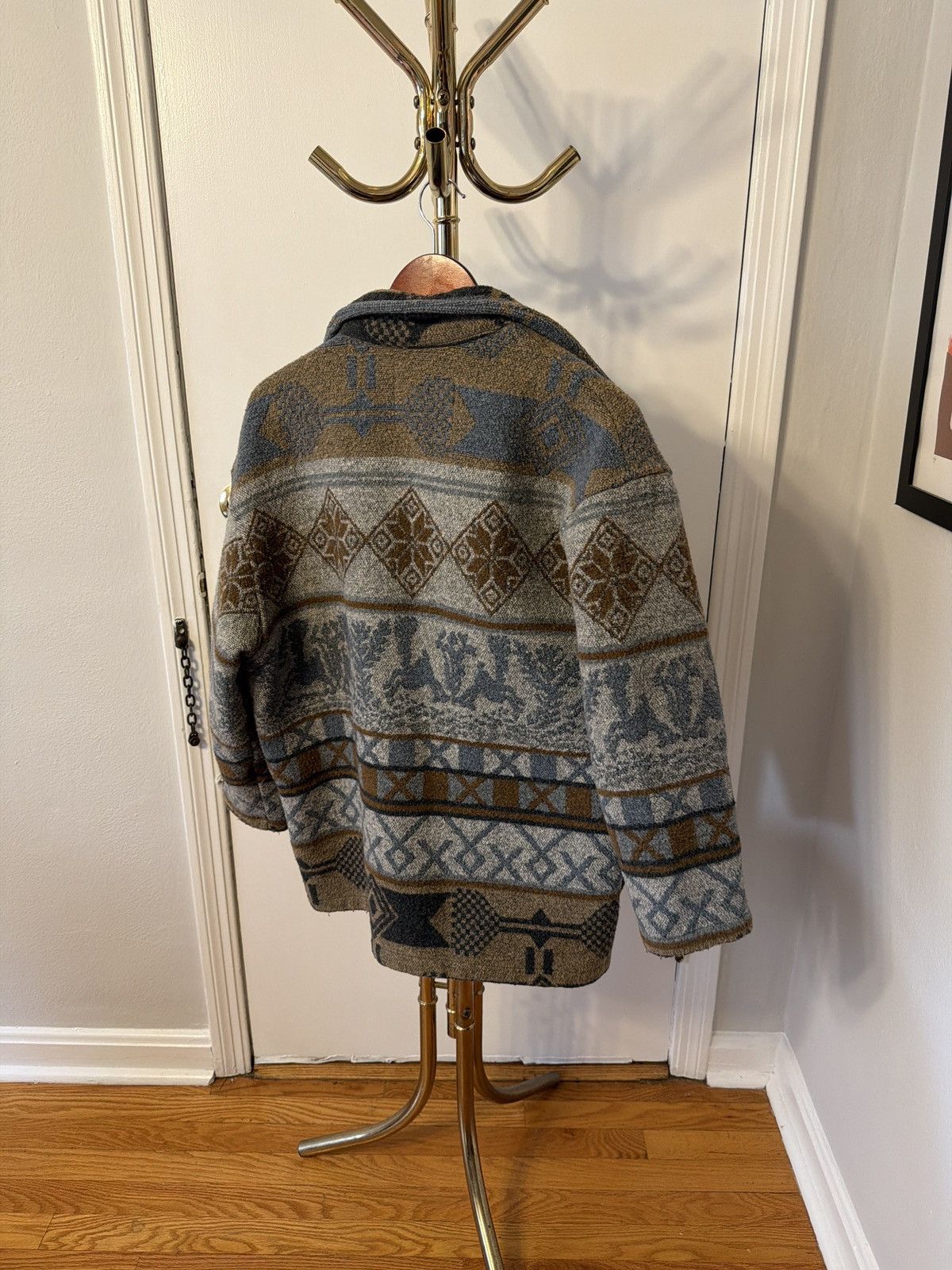 Vintage Blue River Trading Co. Blanket Pattern Jacket Size US M / EU 48-50 / 2 - 2 Thumbnail
