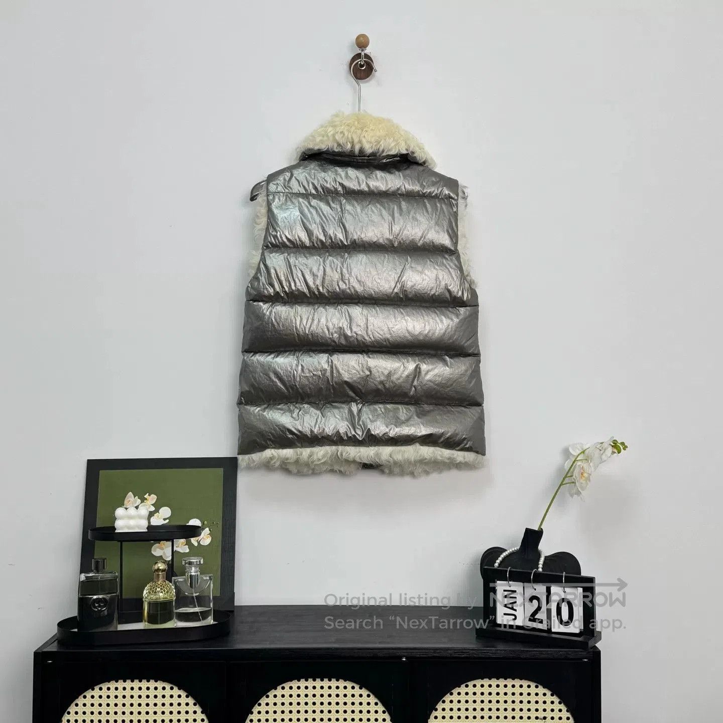 Moncler Moncler Silver Lambswool Down Vest. Size XS / US 0-2 / IT 36-38 - 2 Thumbnail