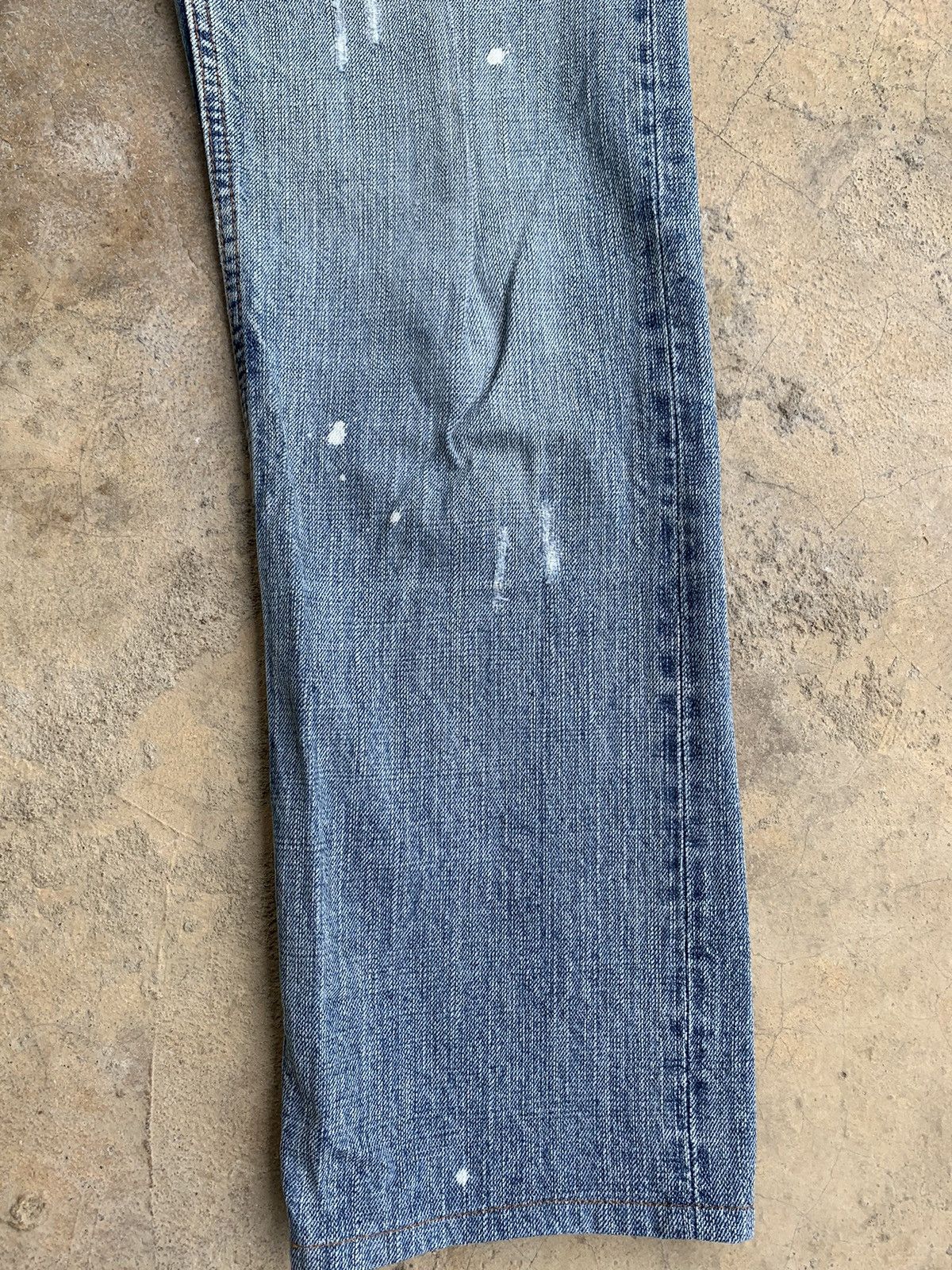 Japanese Brand Earth Music Ecology Selvedge Distressed Denim Size US 28 / EU 44 - 12 Thumbnail