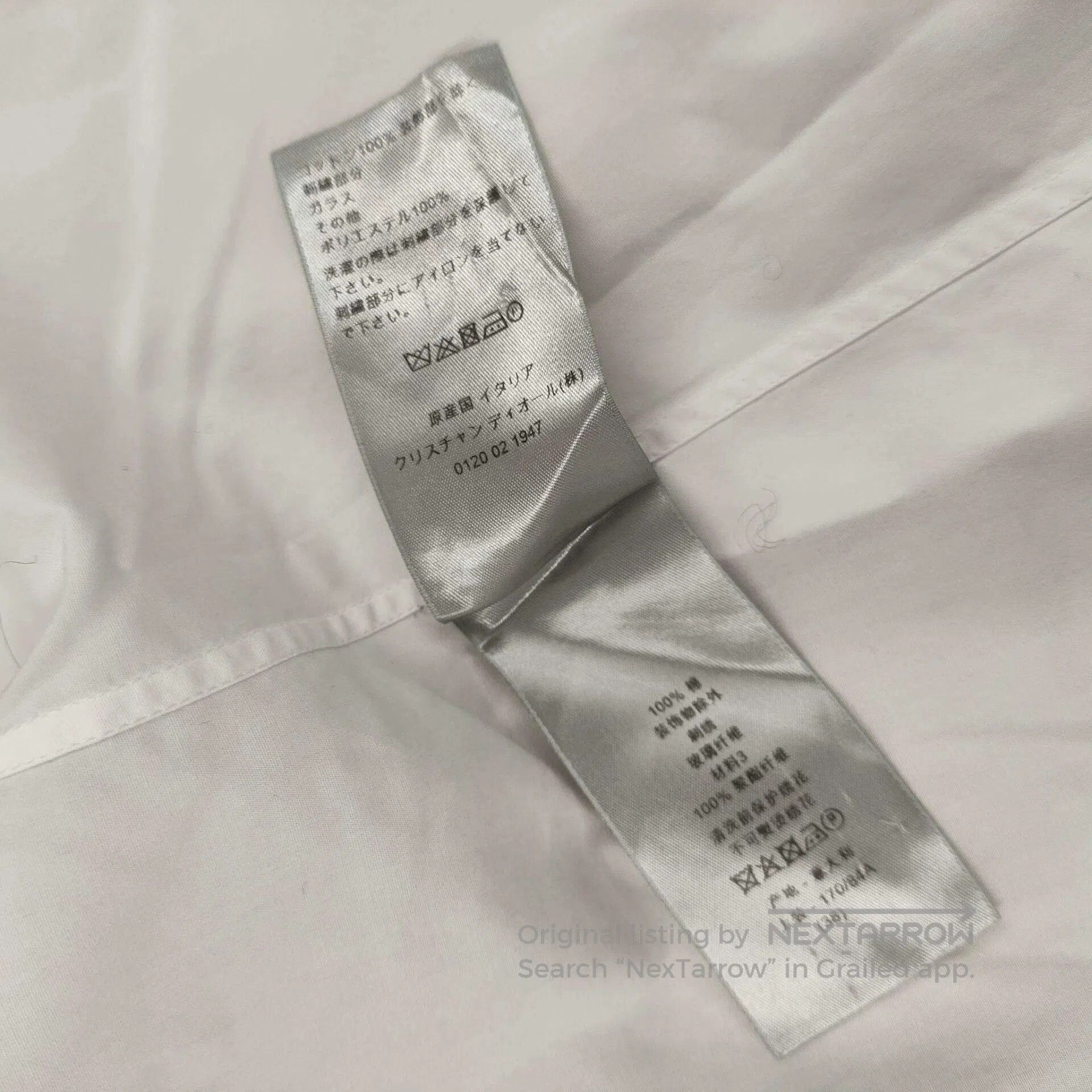 Dior Dior White Cotton Long Shirt. Size S / US 4 / IT 40 - 6 Thumbnail